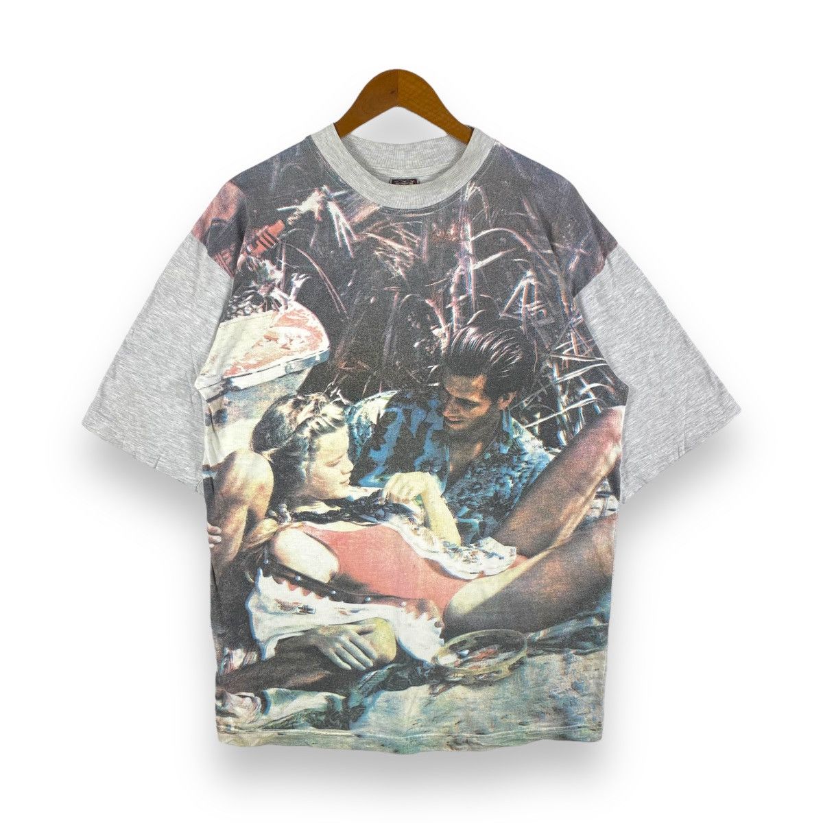 Vintage Vintage 90's ANDLO ORIGINAL DESIGN Full Print Graphic Tee Size US XL / EU 56 / 4 - 1 Thumbnail