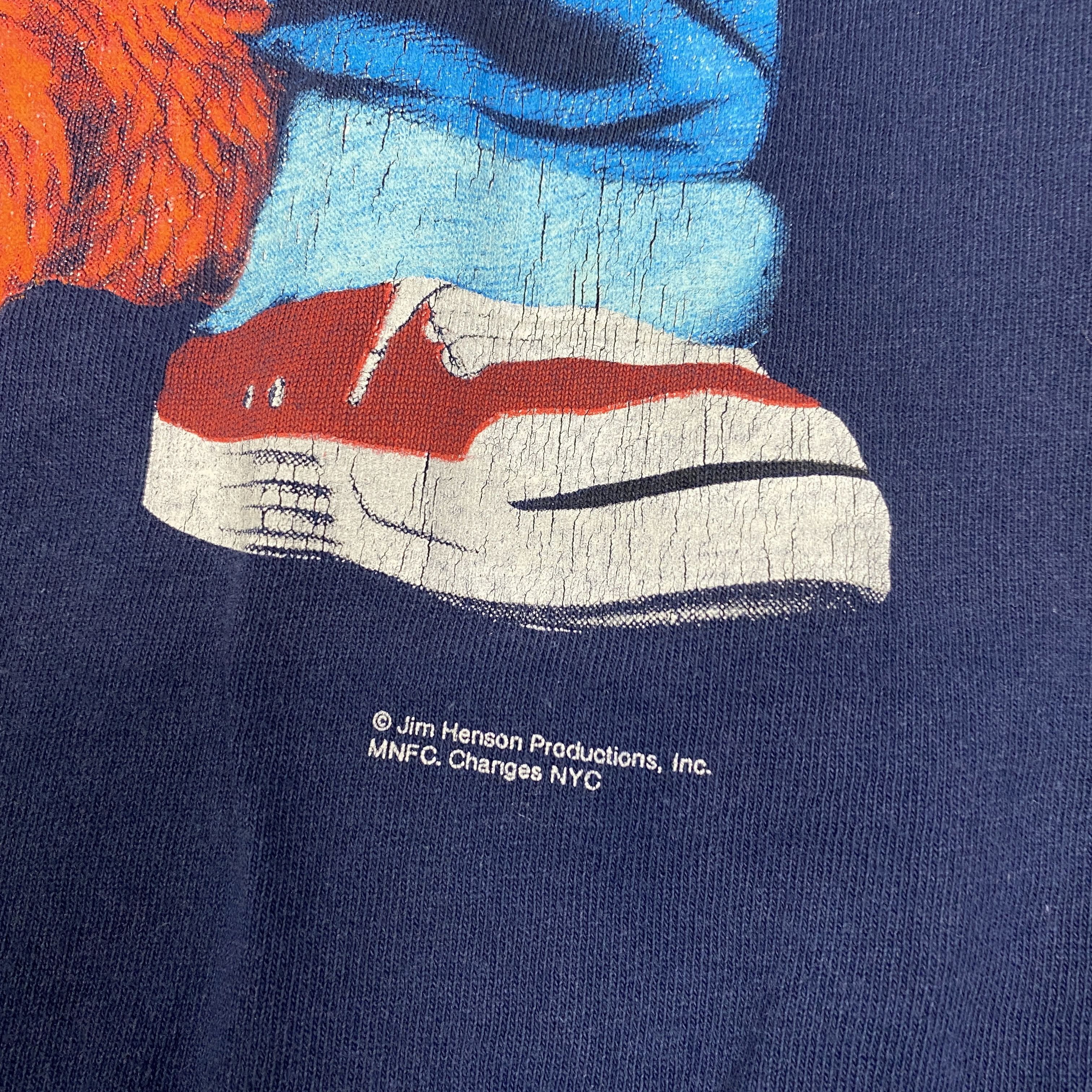 Vintage Changes Elmo single stitch navy vintage t-shirt - L Size US L / EU 52-54 / 3 - 2 Thumbnail