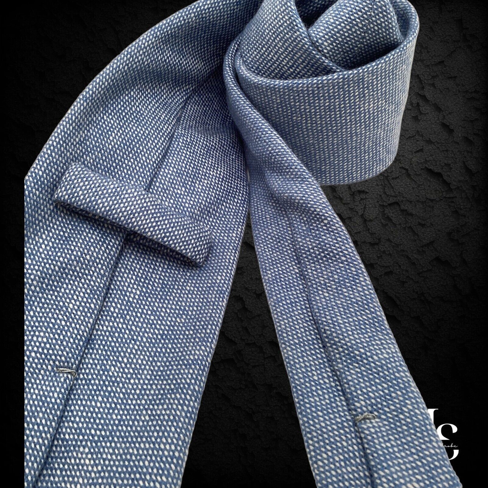 Other GIANNI DAL CORTIVO Blue Geometric Hand Made Cashmere Tie Size ONE SIZE - 3 Thumbnail
