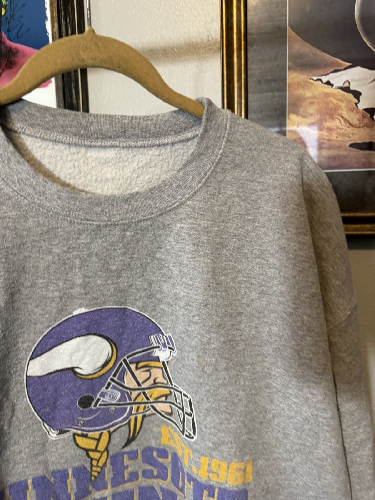 Vintage Vintage Minnesota Vikings Sweatshirt Size US XXL / EU 58 / 5 - 4 Thumbnail