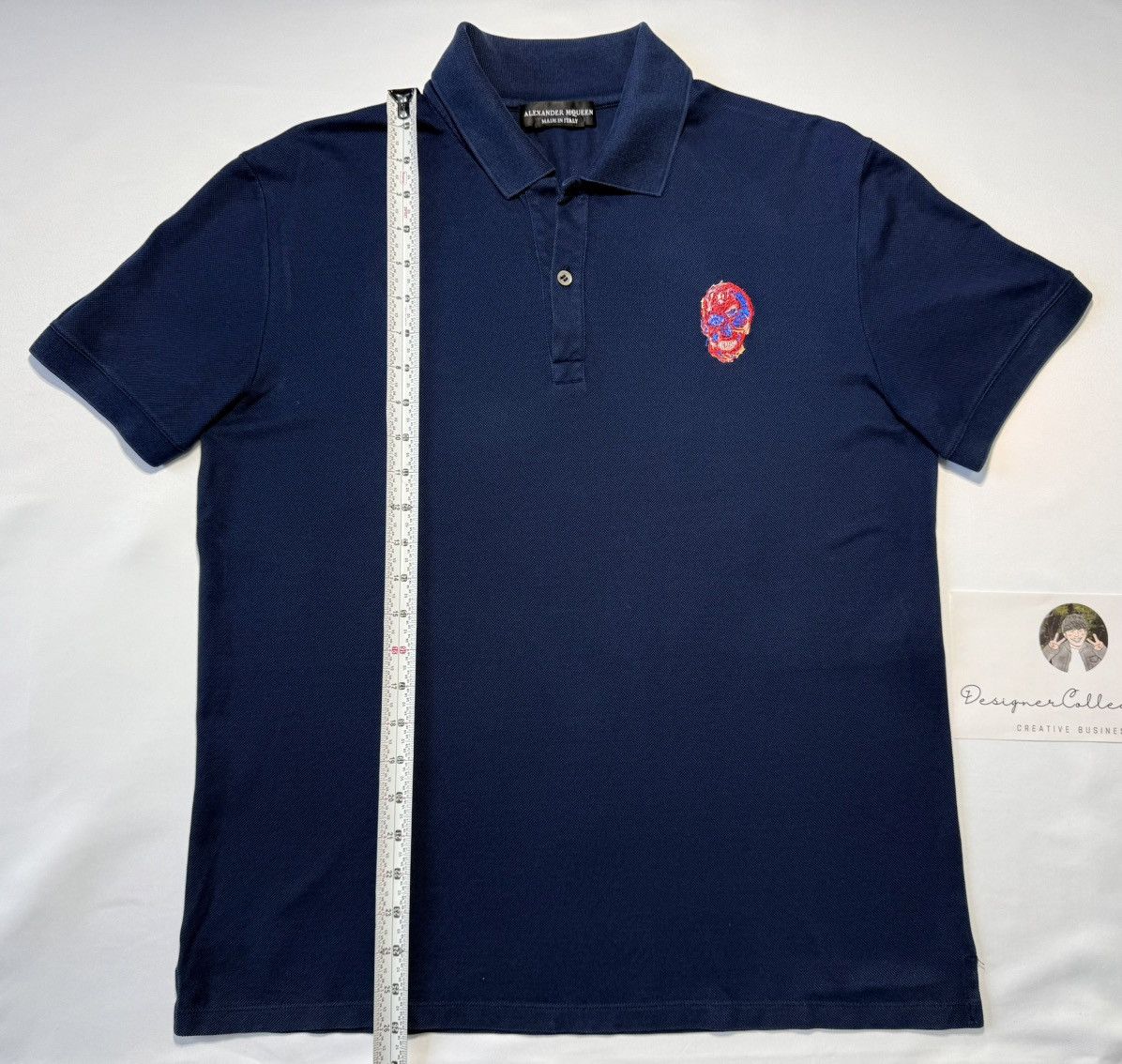 Alexander McQueen Alexander McQueen Embroidered Multi Skull Polo L Size US L / EU 52-54 / 3 - 2 Thumbnail