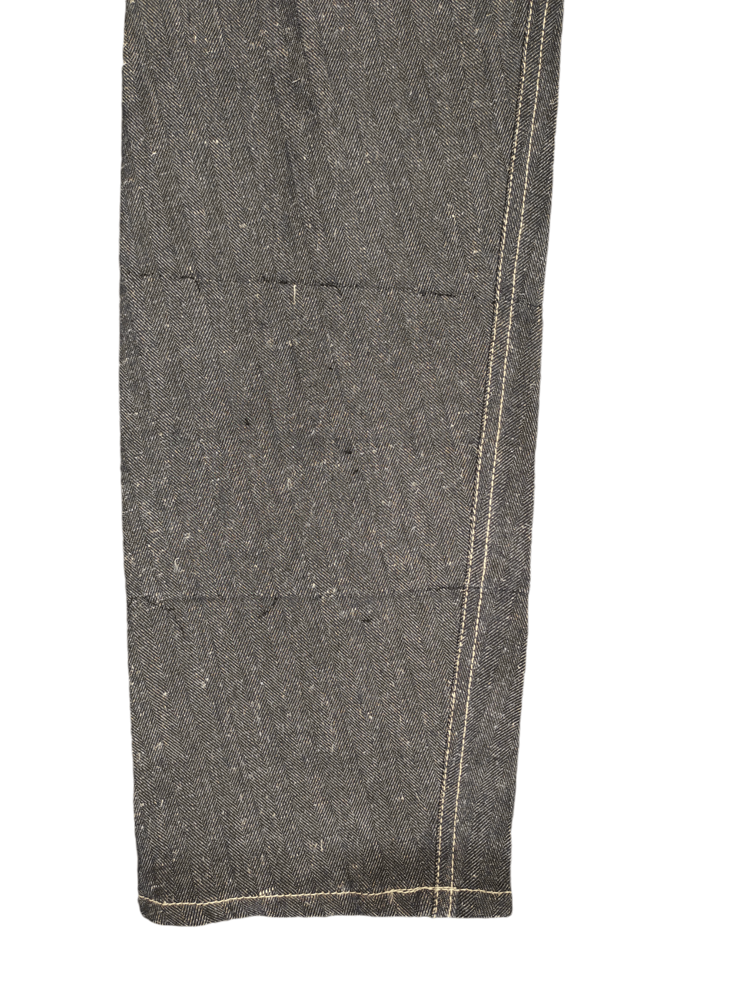 Andrew Mackenzie Andrew Mackenzie Heringbone Tweed Long Denim Jeans Size US 30 / EU 46 - 16 Thumbnail