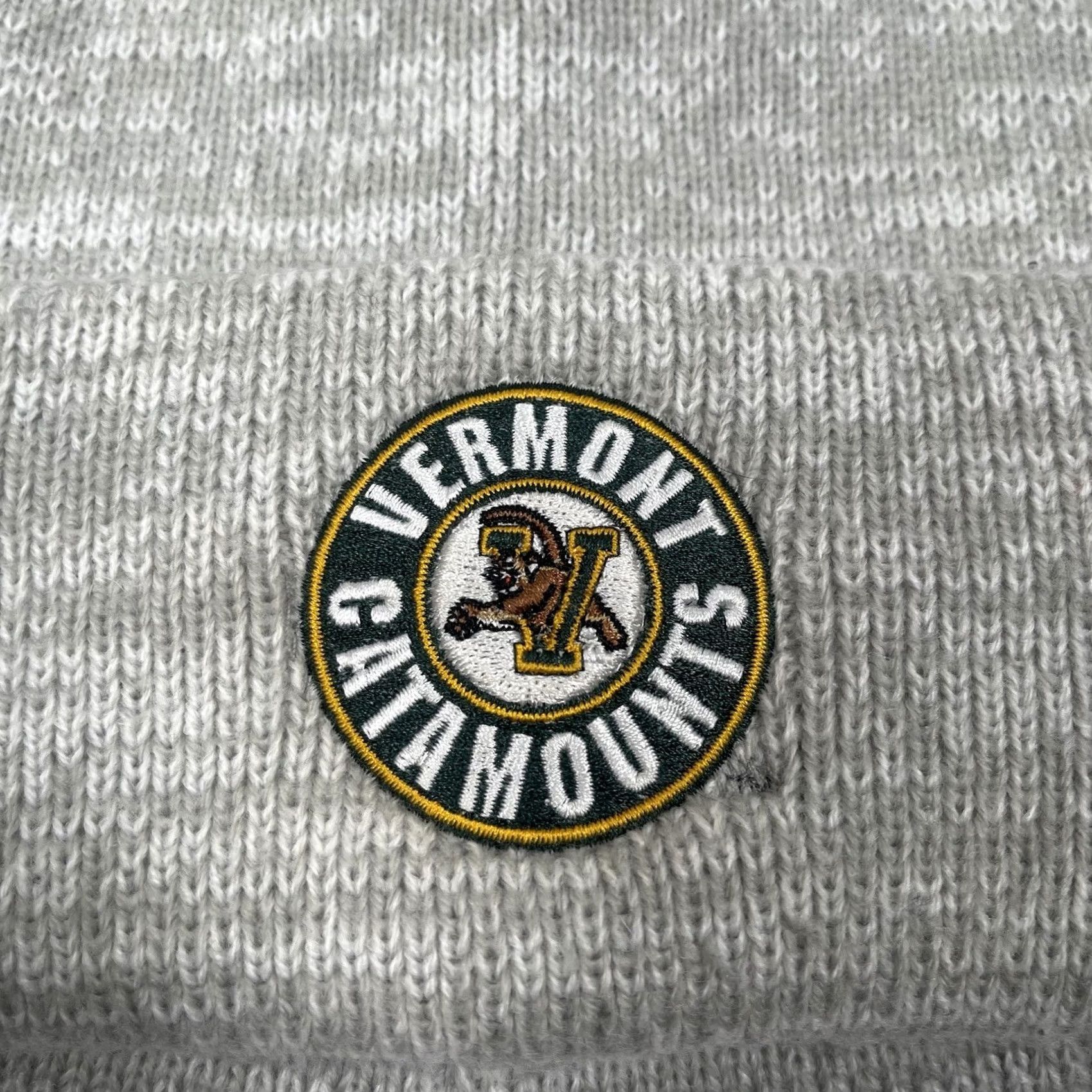 47 47 Hat One Size Gray Brand Beanie Adults Vermont Catamounts Winter Snow Cap Acrylic Size ONE SIZE - 2 Thumbnail