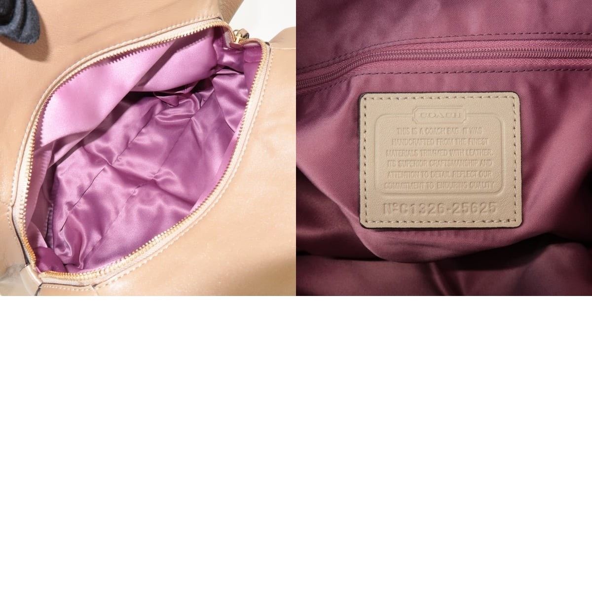 Coach Coach Op Art Canvas Shoulder Bag Beige Size ONE SIZE - 8 Thumbnail