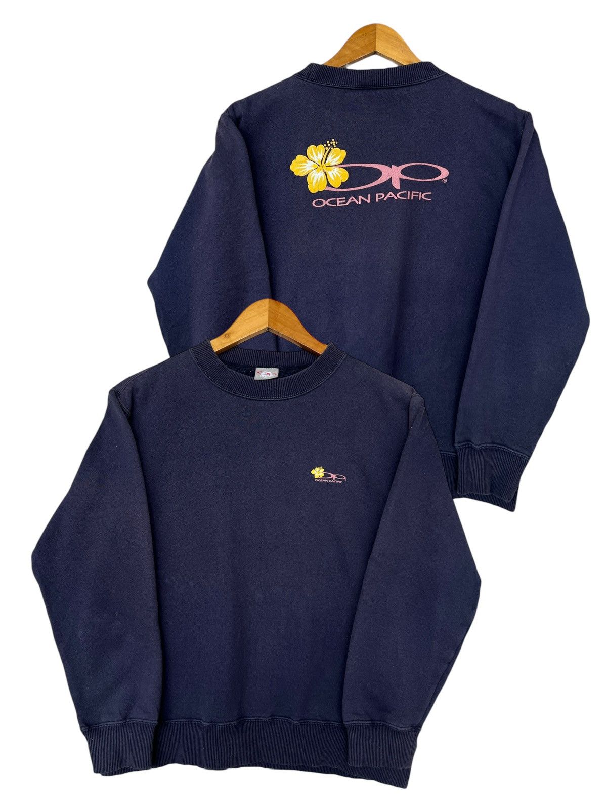 Ocean Pacific × Vintage Vintage Ocean Pacific Floral Surfing Sunfaded Sweatshirt Size S / US 4 / IT 40 - 1 Thumbnail