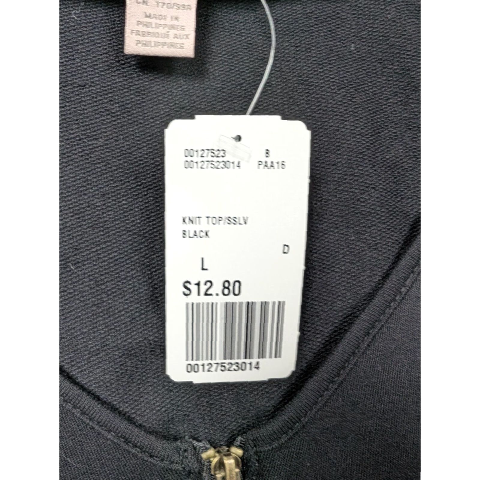Forever 21 FOREVER 21 Tank Top L Black Sleeveless V-Neck 1/2 Zip Tunic Casual Summer Womens Size L / US 10 / IT 46 - 6 Thumbnail