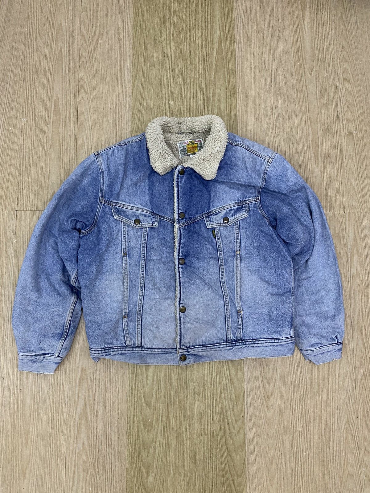 Edwin × Vintage Vintage Edwin Fleece Sherpa denim jacket Size US L / EU 52-54 / 3 - 1 Thumbnail