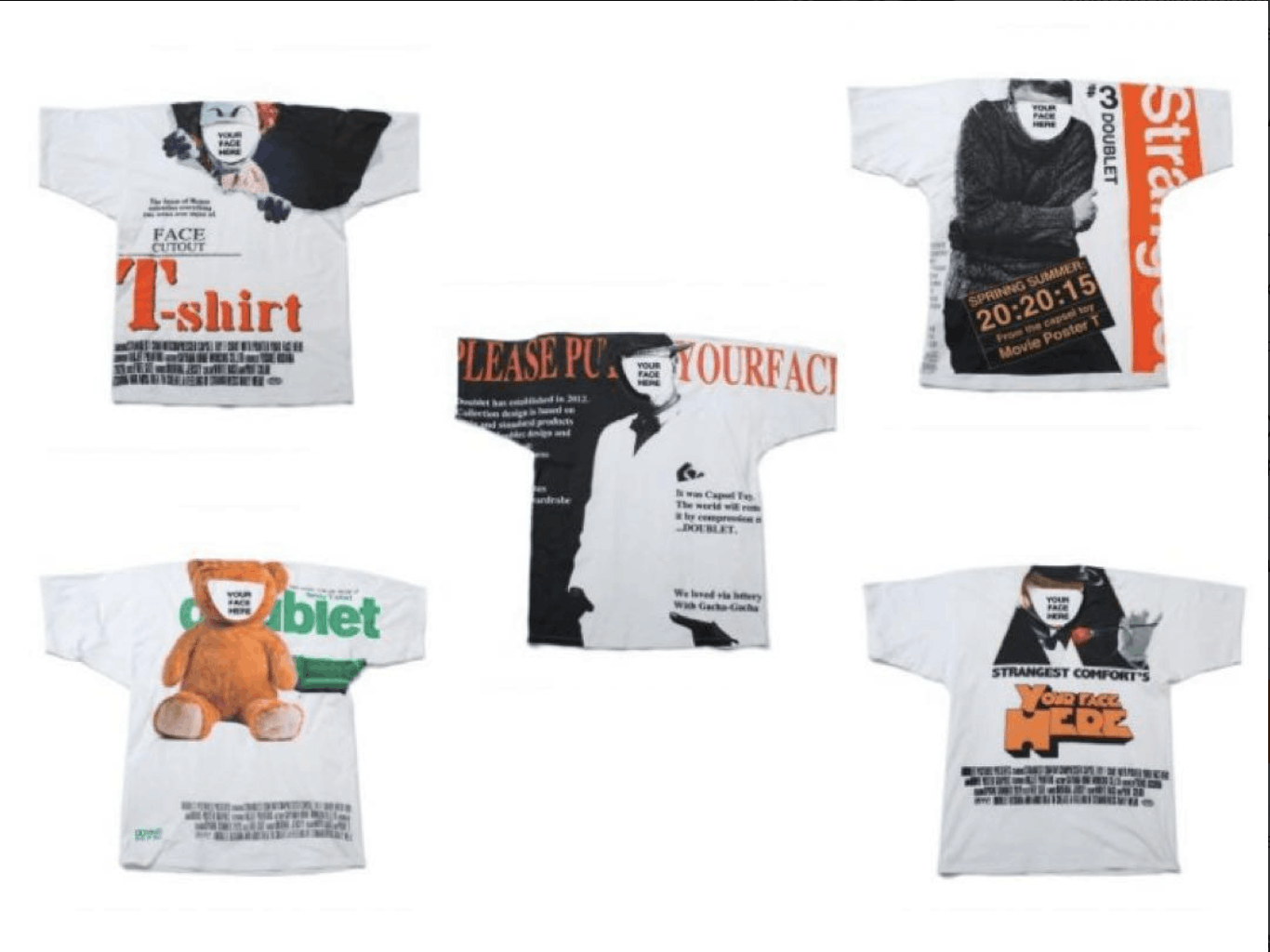 Doublet Compressed "Insert Face" / TED Movie T-Shirt Size US XL / EU 56 / 4 - 11 Thumbnail