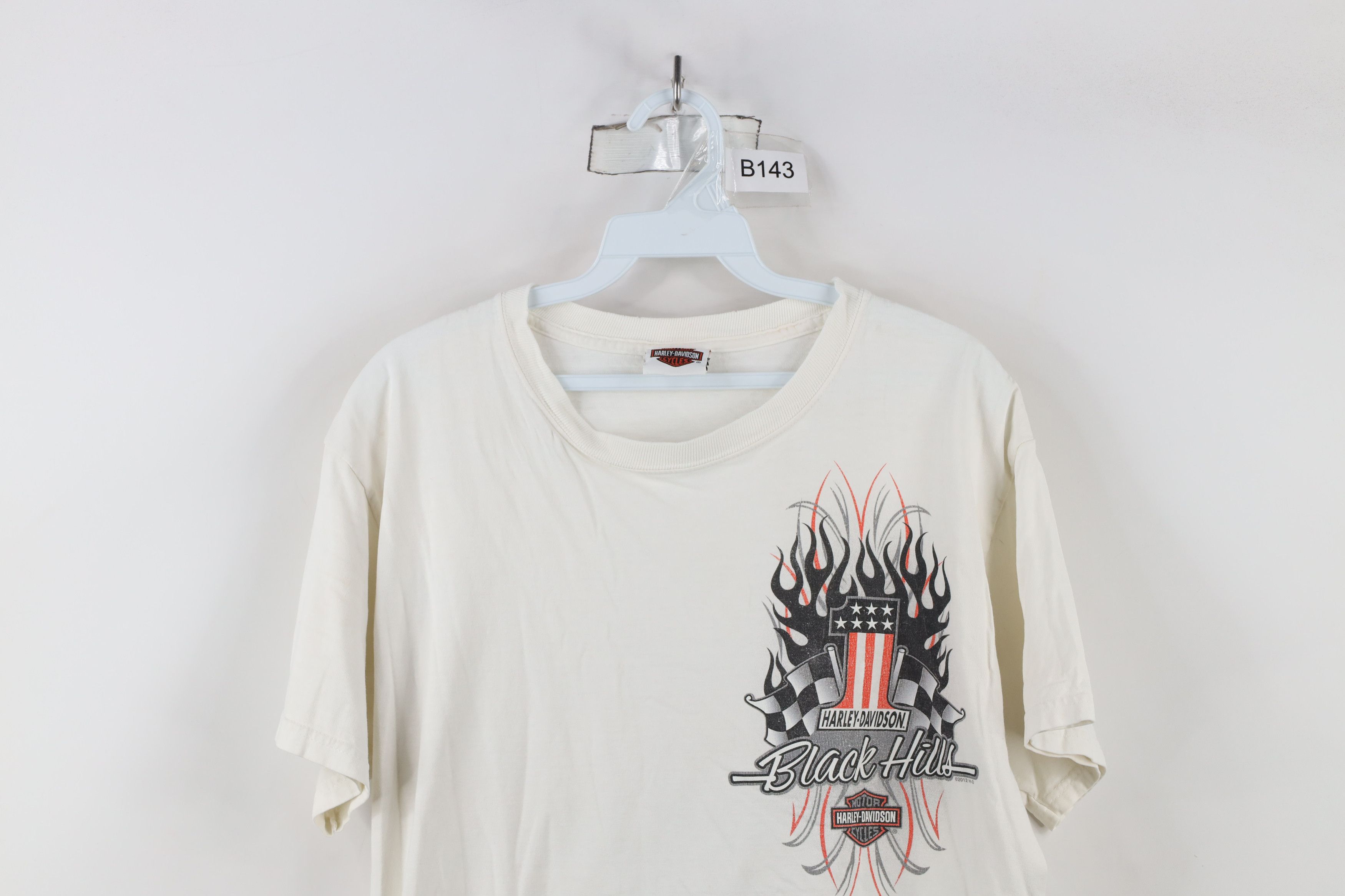 Harley Davidson × Vintage Vintage Y2K Harley Davidson Tribal Fire Flames T-Shirt Size US M / EU 48-50 / 2 - 2 Thumbnail