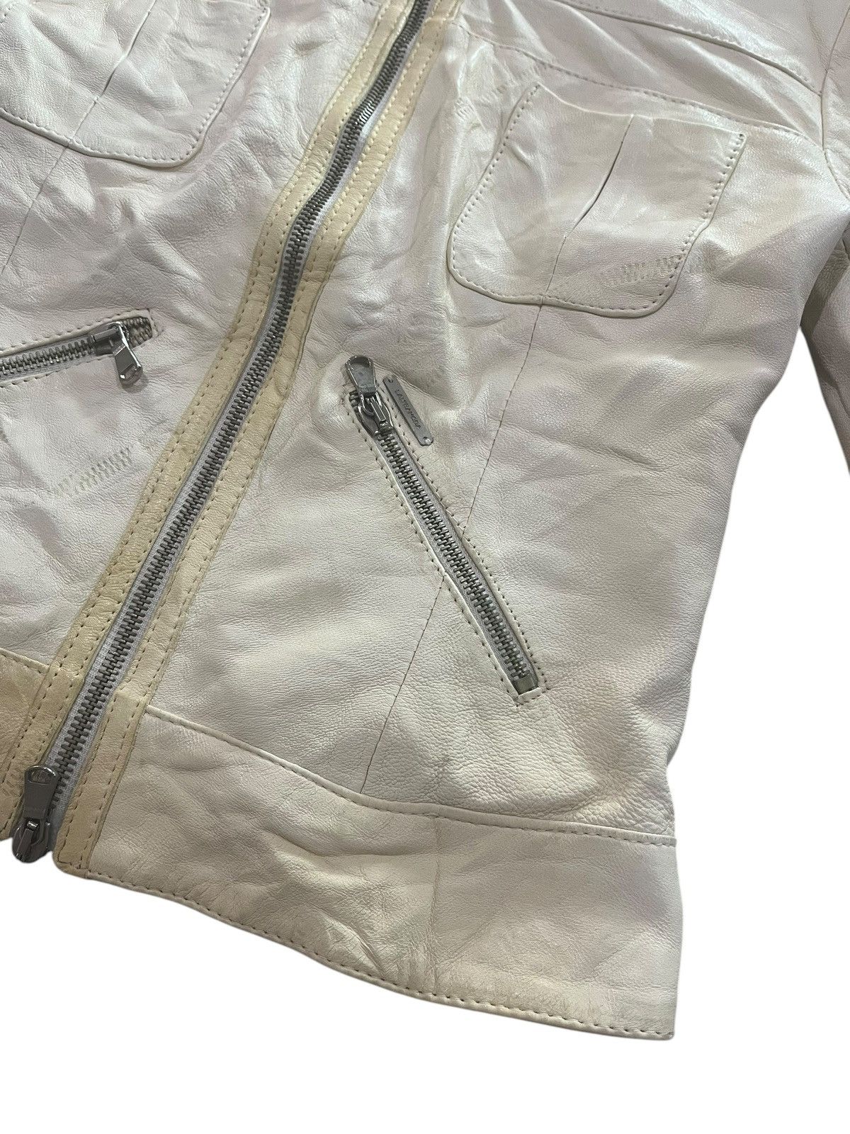 If Six Was Nine LAST DROP!!! LALTRAMODA LGB GENUINE LEATHER ZIPPER JACKET Size XS / US 0-2 / IT 36-38 - 5 Thumbnail