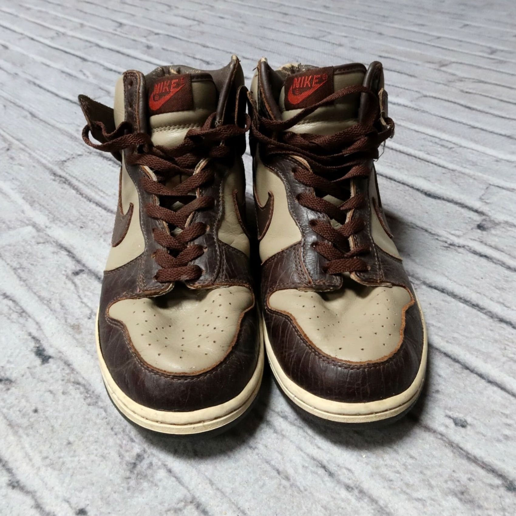 Nike Nike Dunk High Premium Brown 10.5 Mens Shoes Vintage 306968-221 Size US 11 / EU 44 - 3 Thumbnail