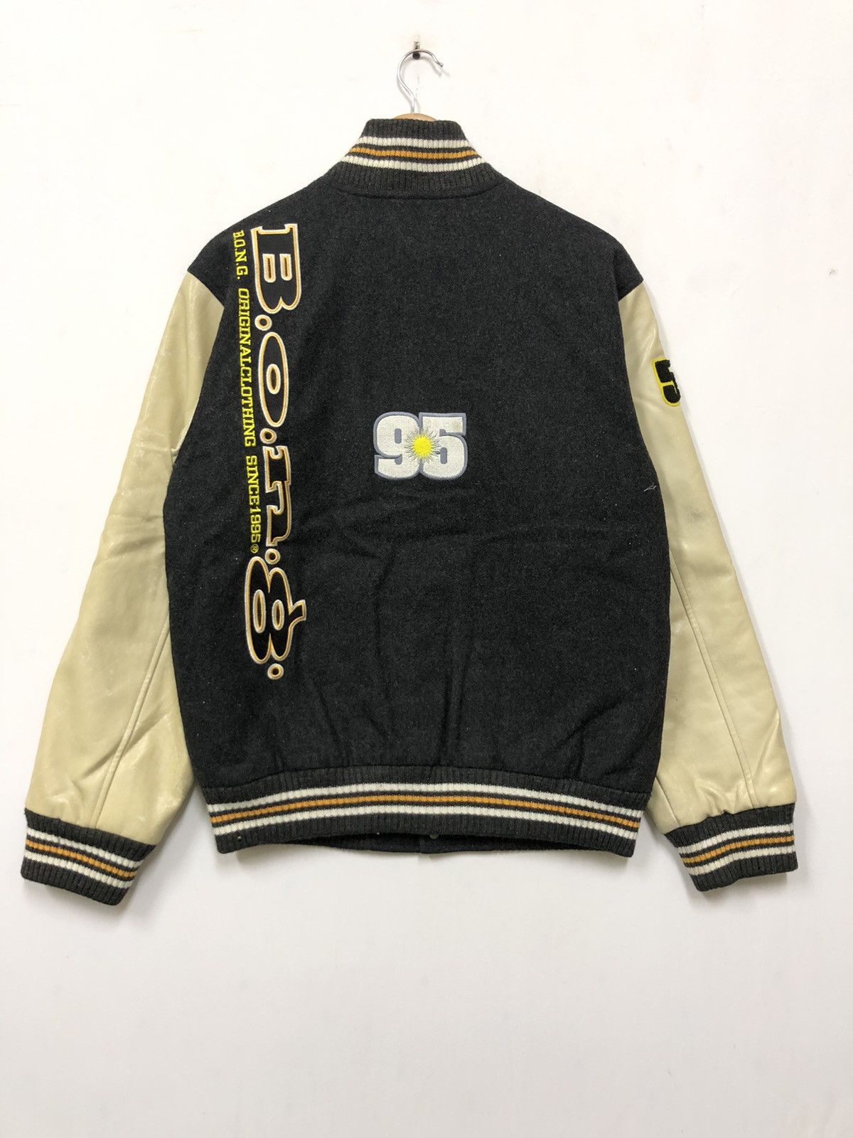 Japanese Brand × Vintage VARSITY JACKT B. O. N. G. 1995 Size US M / EU 48-50 / 2 - 9 Thumbnail