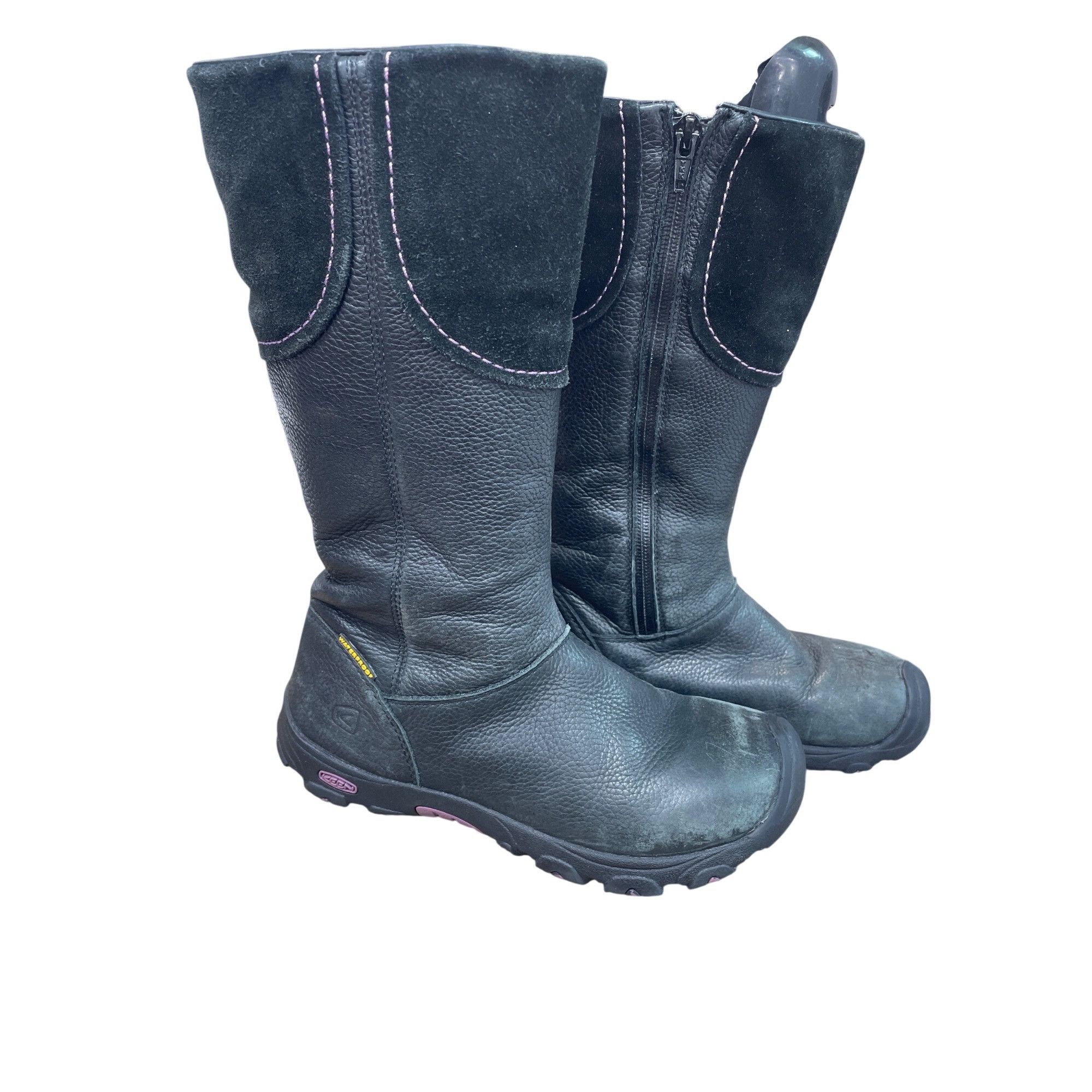 KEEN Keen Womans Black Leather Suede Waterproof Winter Boots Sz 4 Size US 4 / IT 34 - 21 Thumbnail