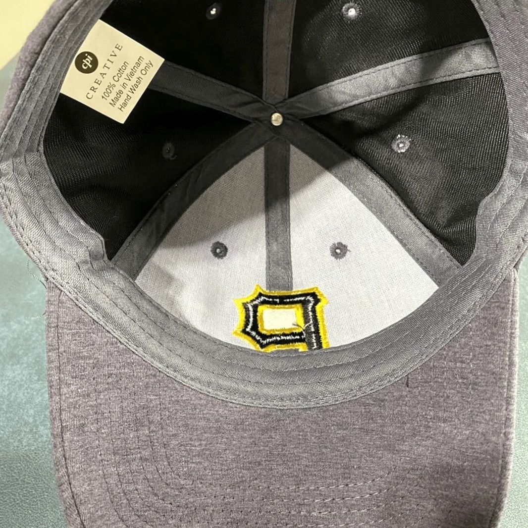 Vintage CPI Creative Men's Pittsburgh Pirates Strapback Baseball Hat Heather Gray Size ONE SIZE - 5 Thumbnail