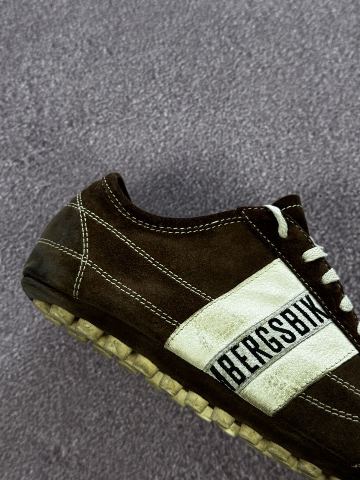 Dirk Bikkembergs 00’s Dirk Bikkembergs Distressed Leather Y2K Trainers Size US 8.5 / EU 41-42 - 16 Thumbnail