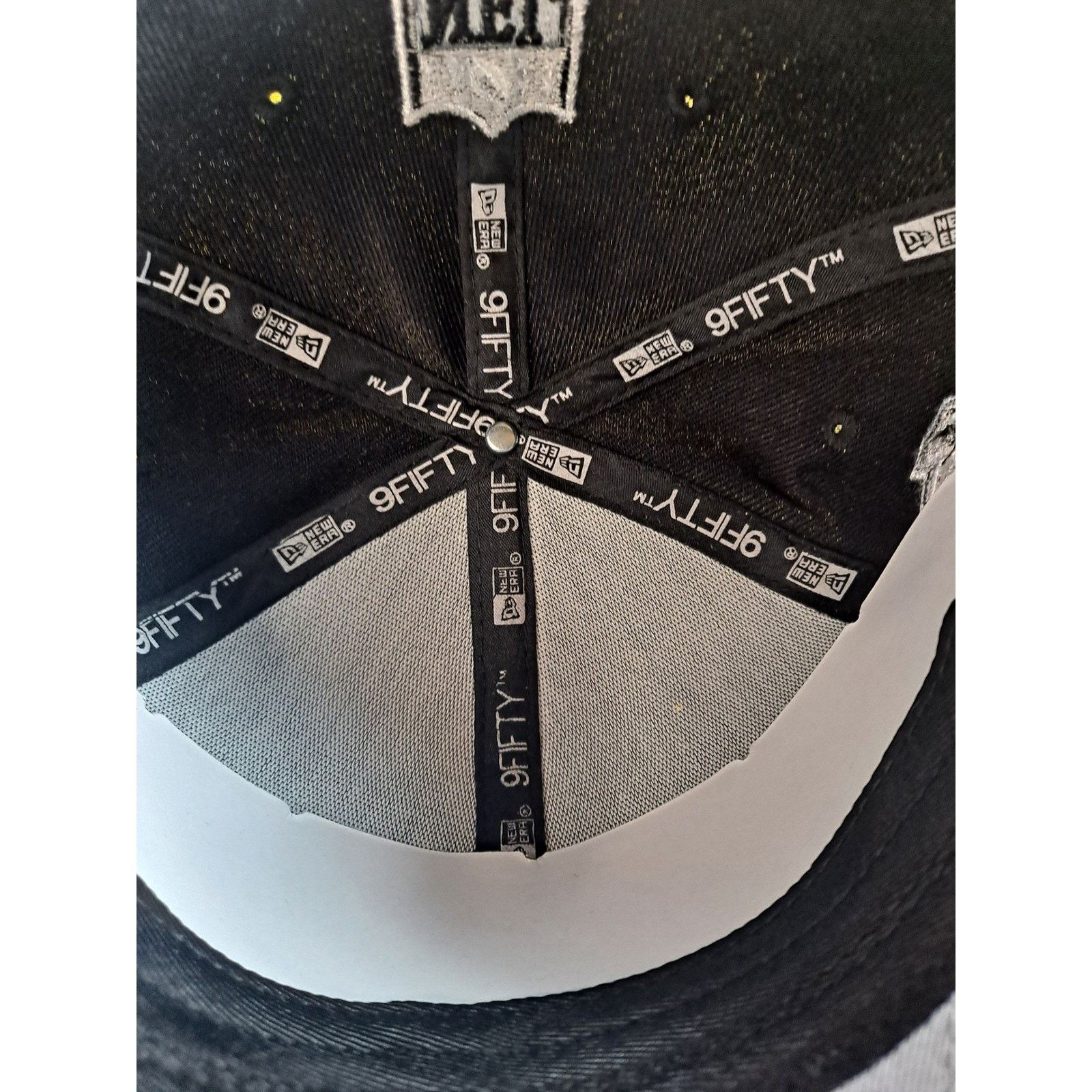New Era New Era Raiders Snapback Hat NFL Black Silver Anniversary Size ONE SIZE - 7 Thumbnail
