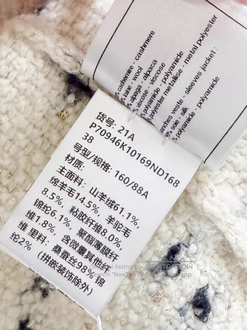 Chanel Chanel Black and white pink four-pocket cow long-sleeved k Size XS / US 0-2 / IT 36-38 - 7 Thumbnail