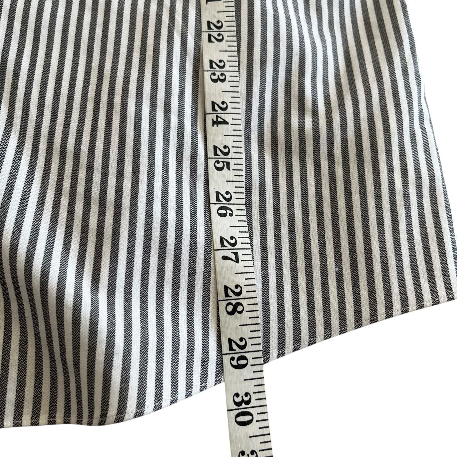 Brooks Brothers Brooks Brothers White Gray Regent Fit Non-Iron Dress Shirt Size US L / EU 52-54 / 3 - 7 Thumbnail