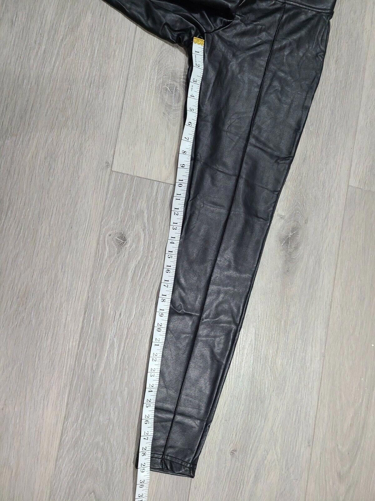 Other Hue Faux Leather Leggings Small New Skinny Stretch black Size 28" / US 6 / IT 42 - 7 Thumbnail
