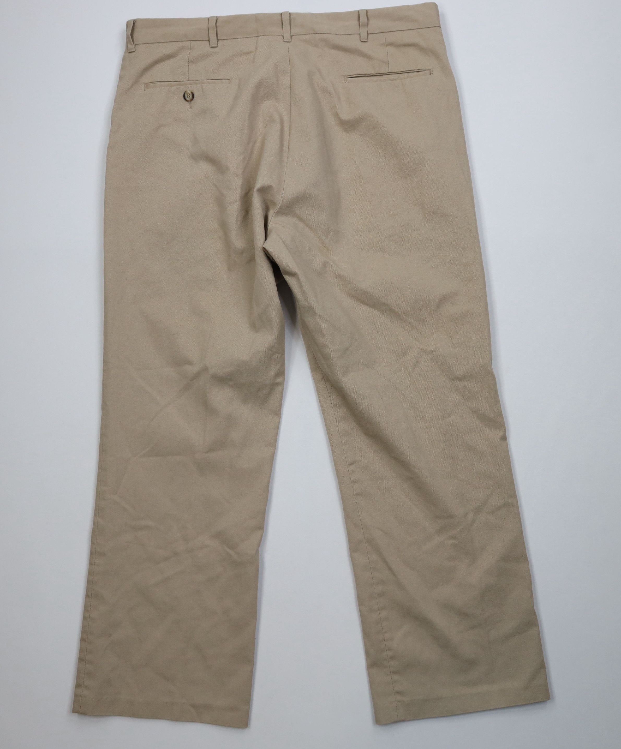 Vintage Vintage 70s Streetwear Wide Leg Chino Pants Trousers Beige Size US 36 / EU 52 - 9 Thumbnail