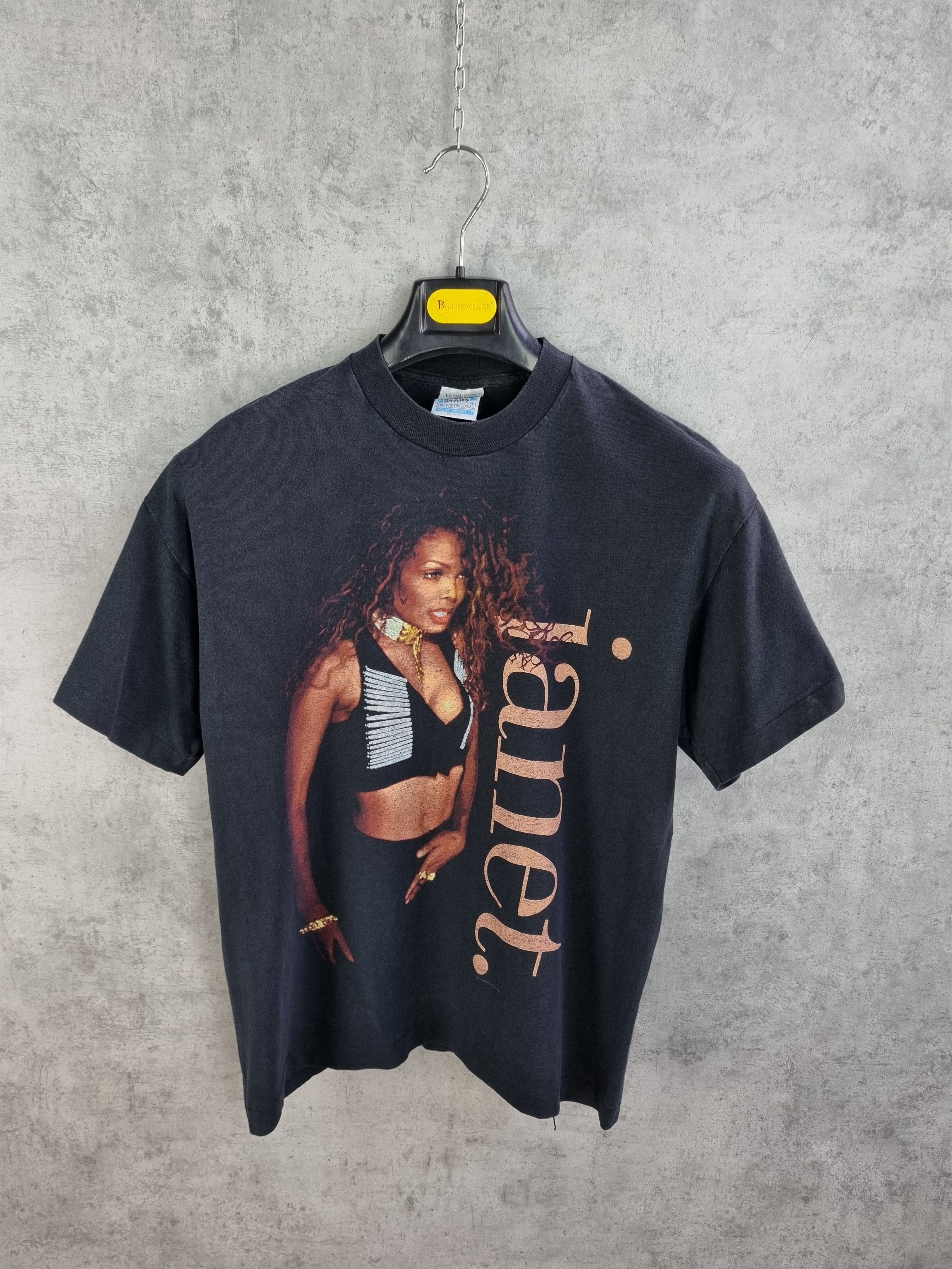 Band Tees × Vintage Janet World Tour 1995 Big Portret Print Vintage Tee shirt Size US L / EU 52-54 / 3 - 6 Thumbnail
