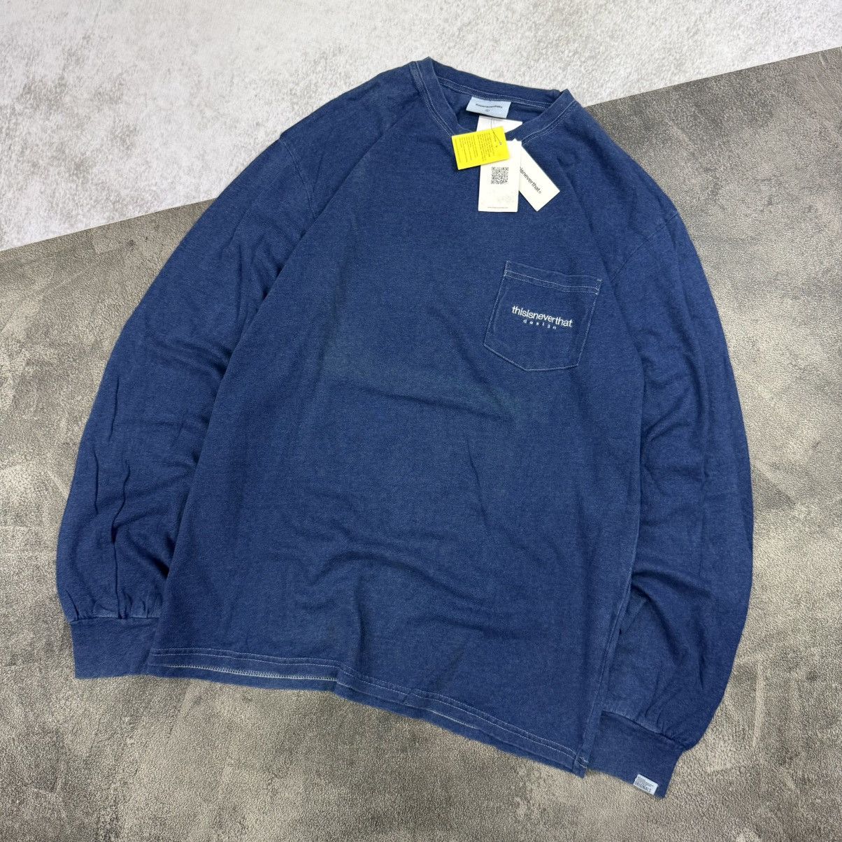 thisisneverthat THISISNEVERTHAT Indigo dye L/S Tee Pocket Size US L / EU 52-54 / 3 - 1 Thumbnail