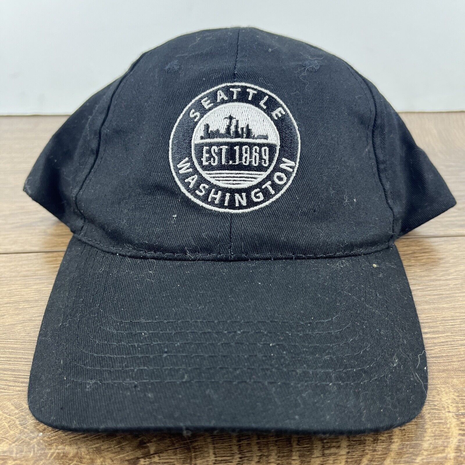 Other Seattle Washington Hat Seattle Black Hat Adjustable Adult Si Size ONE SIZE - 5 Thumbnail