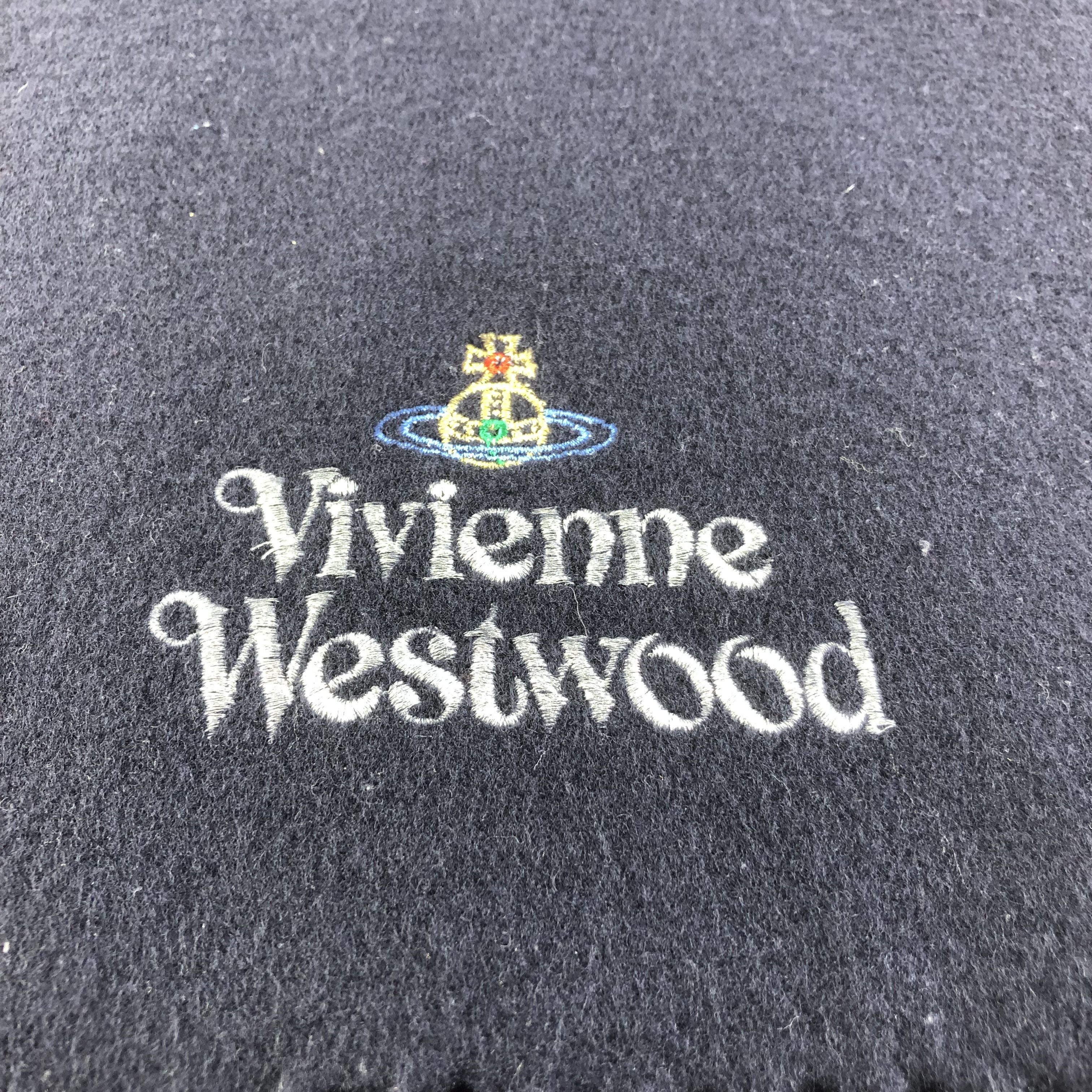 Vivienne Westwood Vivienne Westwood Plain Wool Scarf Muffler V1671 Size ONE SIZE - 2 Thumbnail