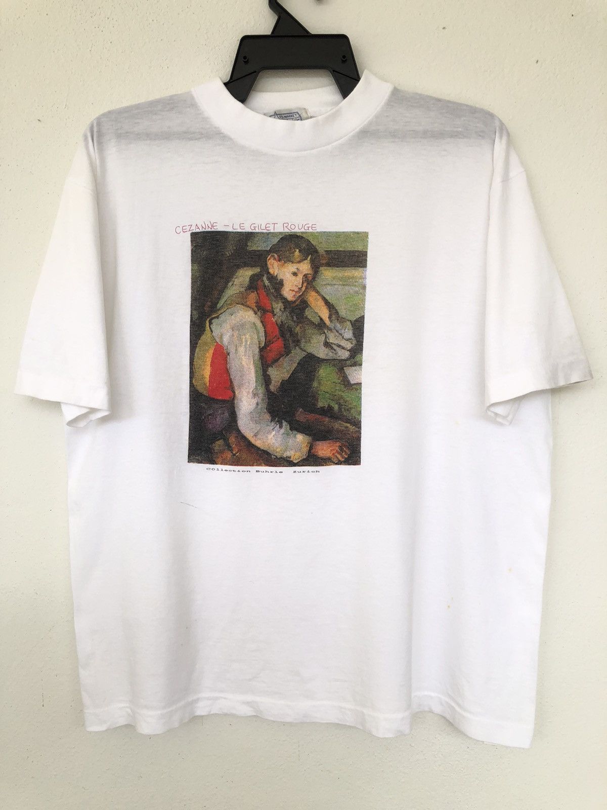 Art Comes First Vintage 90s PAUL CEZANNE The Boy in the Red Vest Size US L / EU 52-54 / 3 - 2 Thumbnail