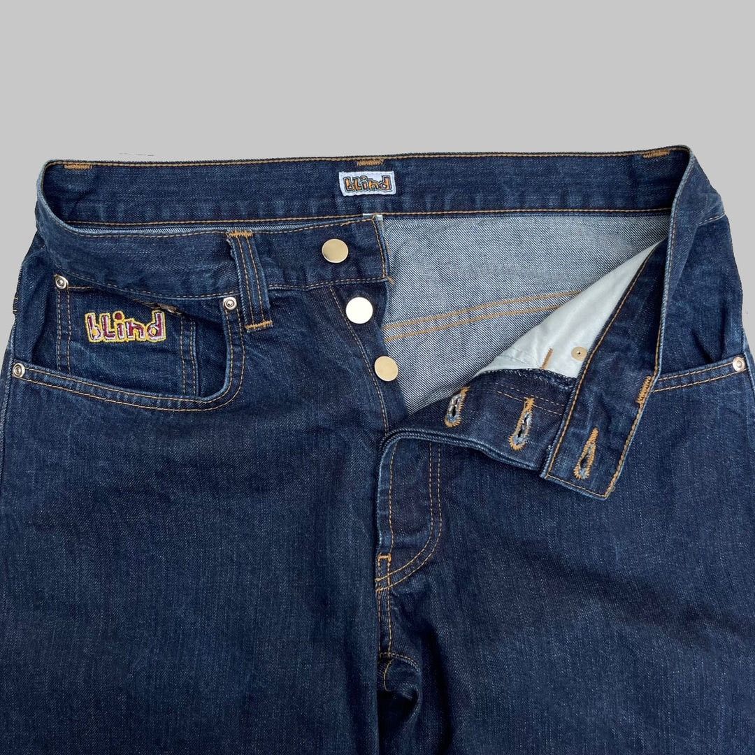 Blind Skateboards × Vintage Blind Skateboards 1990 90s Vintage W33 L30 USA Skate Jeans Size US 33 - 3 Thumbnail