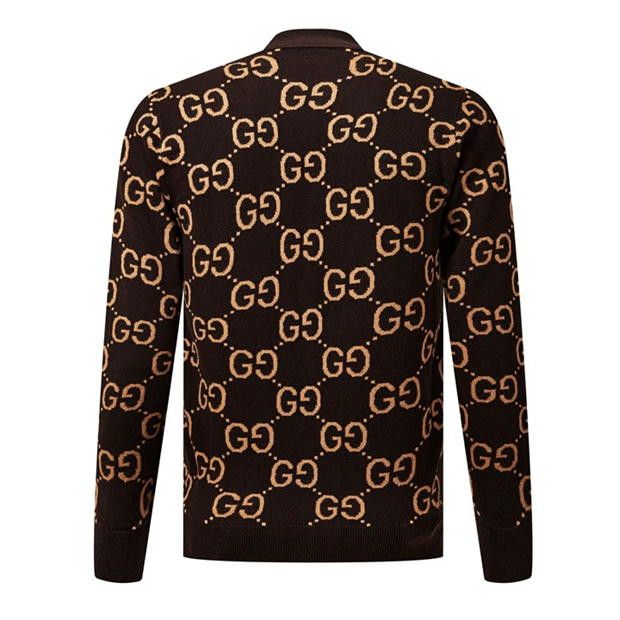 Gucci Monogram Jacquard Cardigan Size US L / EU 52-54 / 3 - 6 Thumbnail