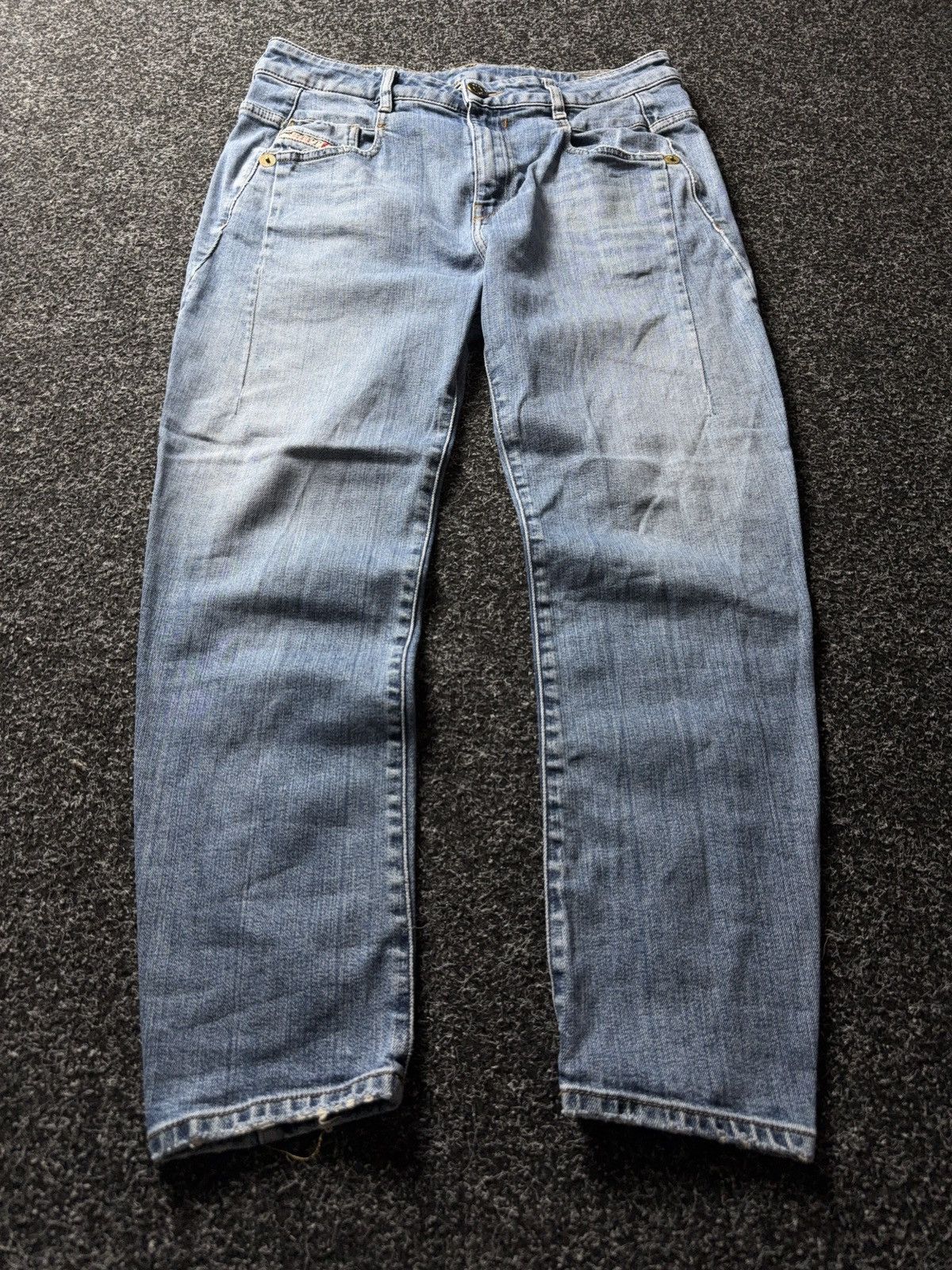Diesel Luxury 00s Y2K Diesel D-Fayza Boyfriend Low Waist Jeans Size 27" / US 4 / IT 40 - 1 Thumbnail