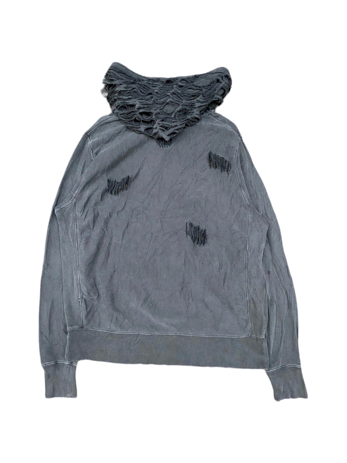 If Six Was Nine × Japanese Brand × Le Grande Bleu (L.G.B.) Simplicite Distressed Grunge Punk Hoodie Jacket Size US L / EU 52-54 / 3 - 2 Thumbnail
