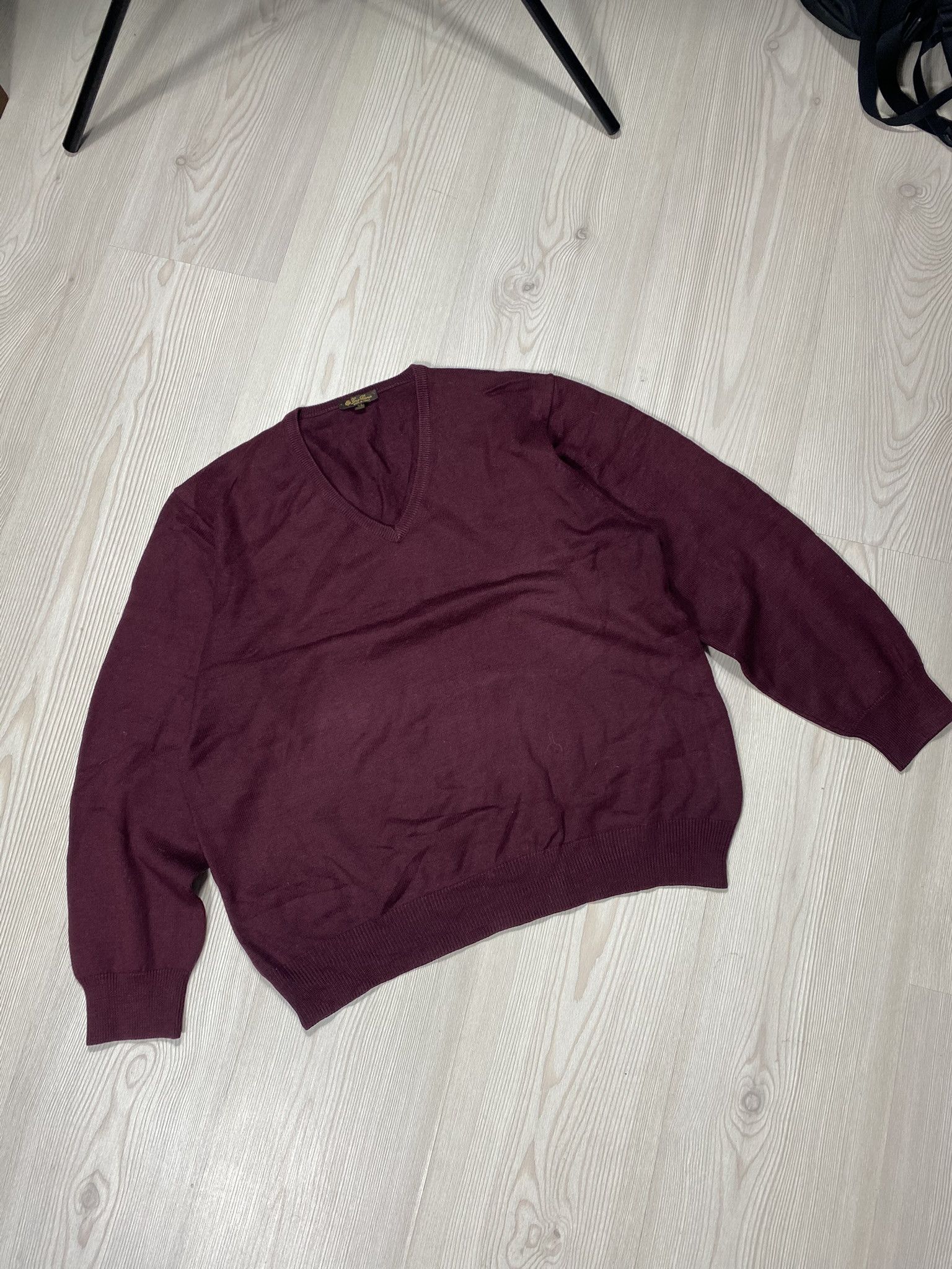 Loro Piana Loro Piana Sweater Wool 100% Dark Grape Size US M / EU 48-50 / 2 - 2 Thumbnail