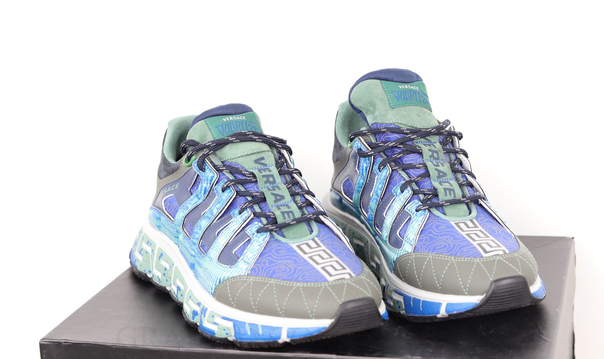 VERSACE SNEAKERS CHAIN REACTION NAVY 509