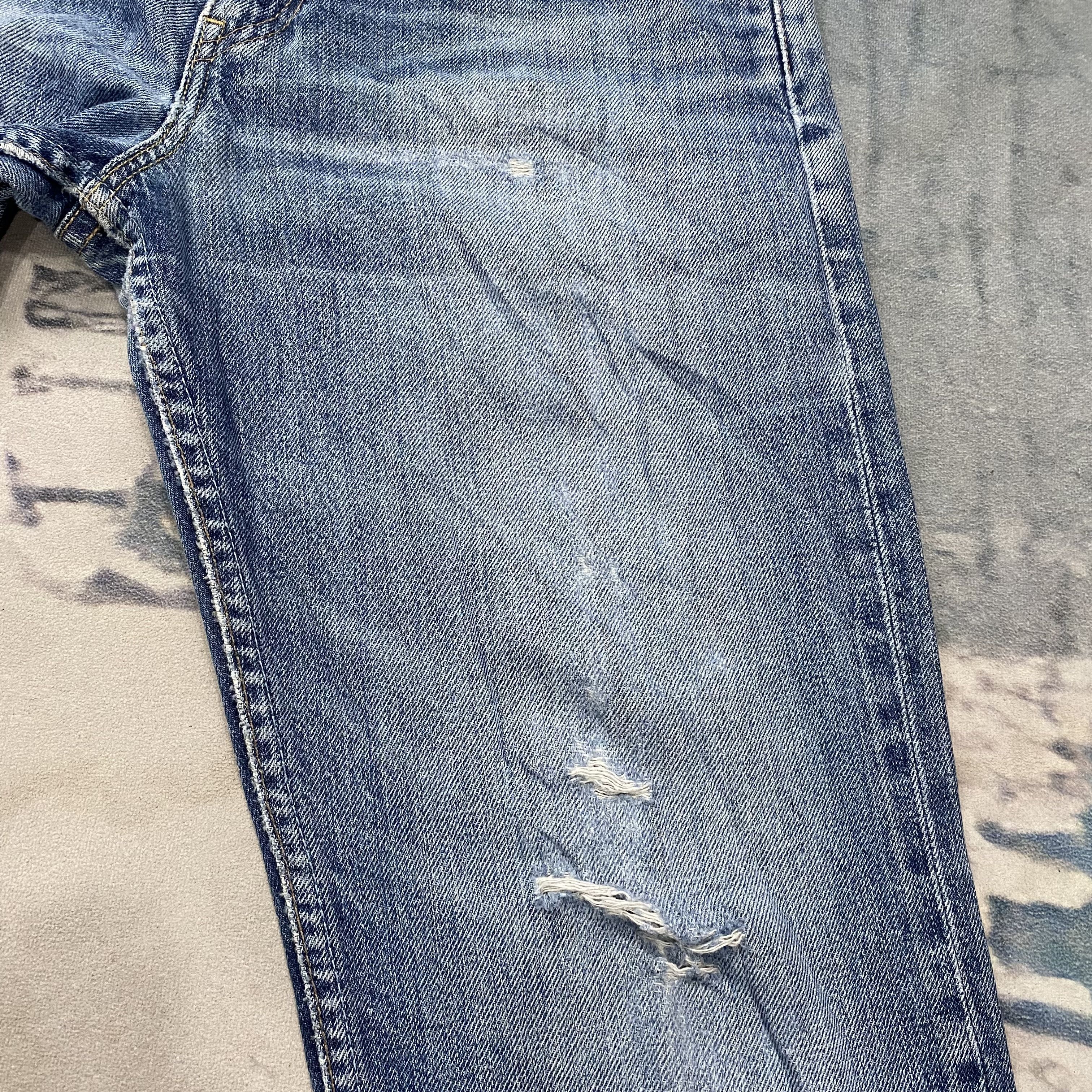 Levi's 🔥 Vintage Levis 507 Distress Aging Bootcut Denim Size US 29 - 12 Thumbnail