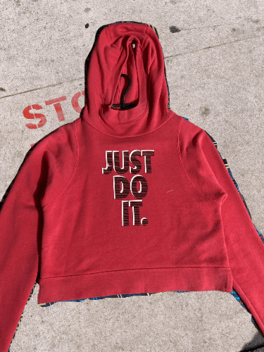 Nike × Vintage Vintage 2000s Nike fleece hoodie Size US S / EU 44-46 / 1 - 1 Thumbnail