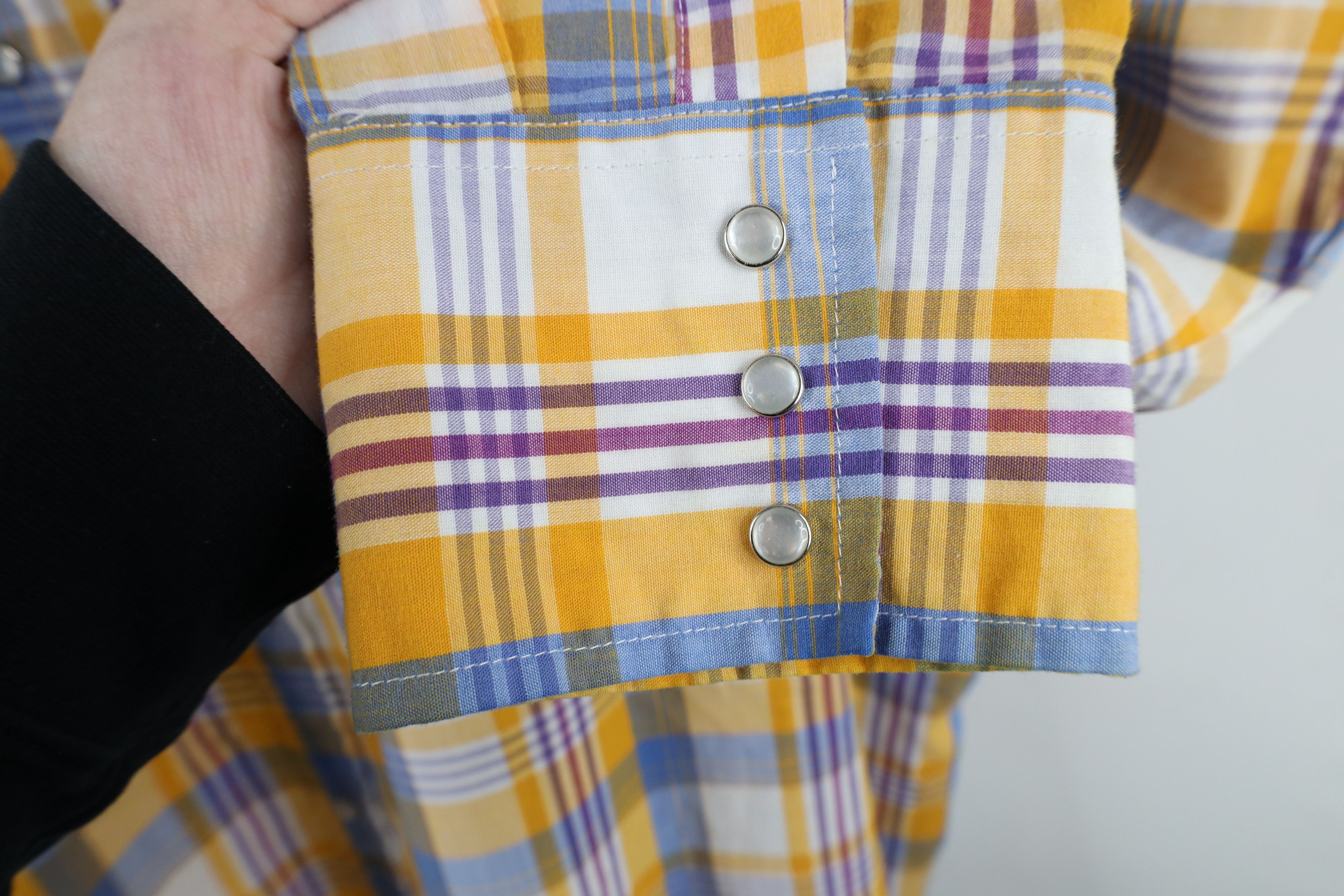 Vintage Vintage 90s Rockabilly Western Rodeo Snap Button Shirt Plaid Size US XXL / EU 58 / 5 - 5 Thumbnail