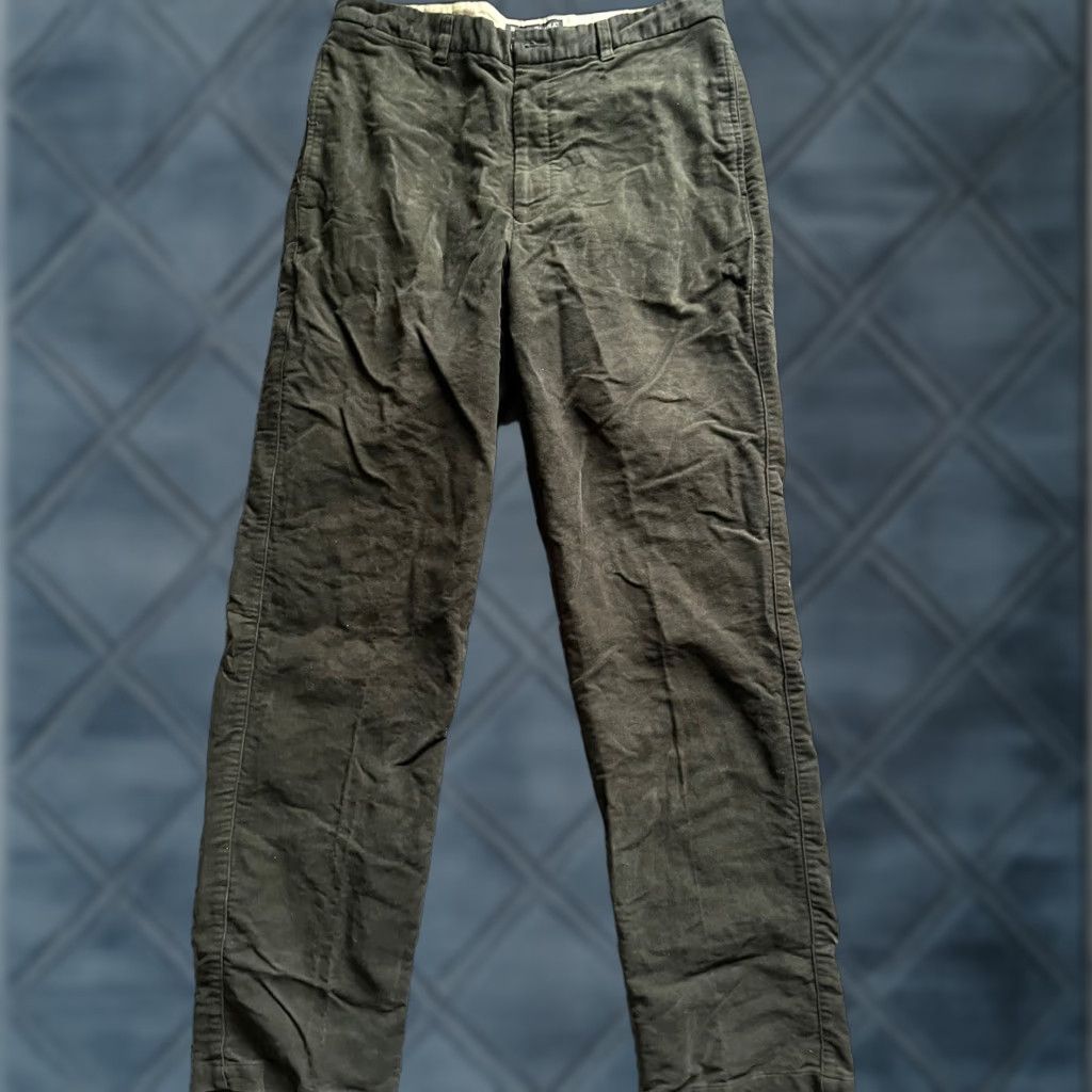 Banana Republic VINTAGE Banana Republic Mens Dress Pants 36L Green Cotton Flat Front Casual 33 In Inseam Mens Shoes? Size US 36 / EU 52 - 1 Thumbnail
