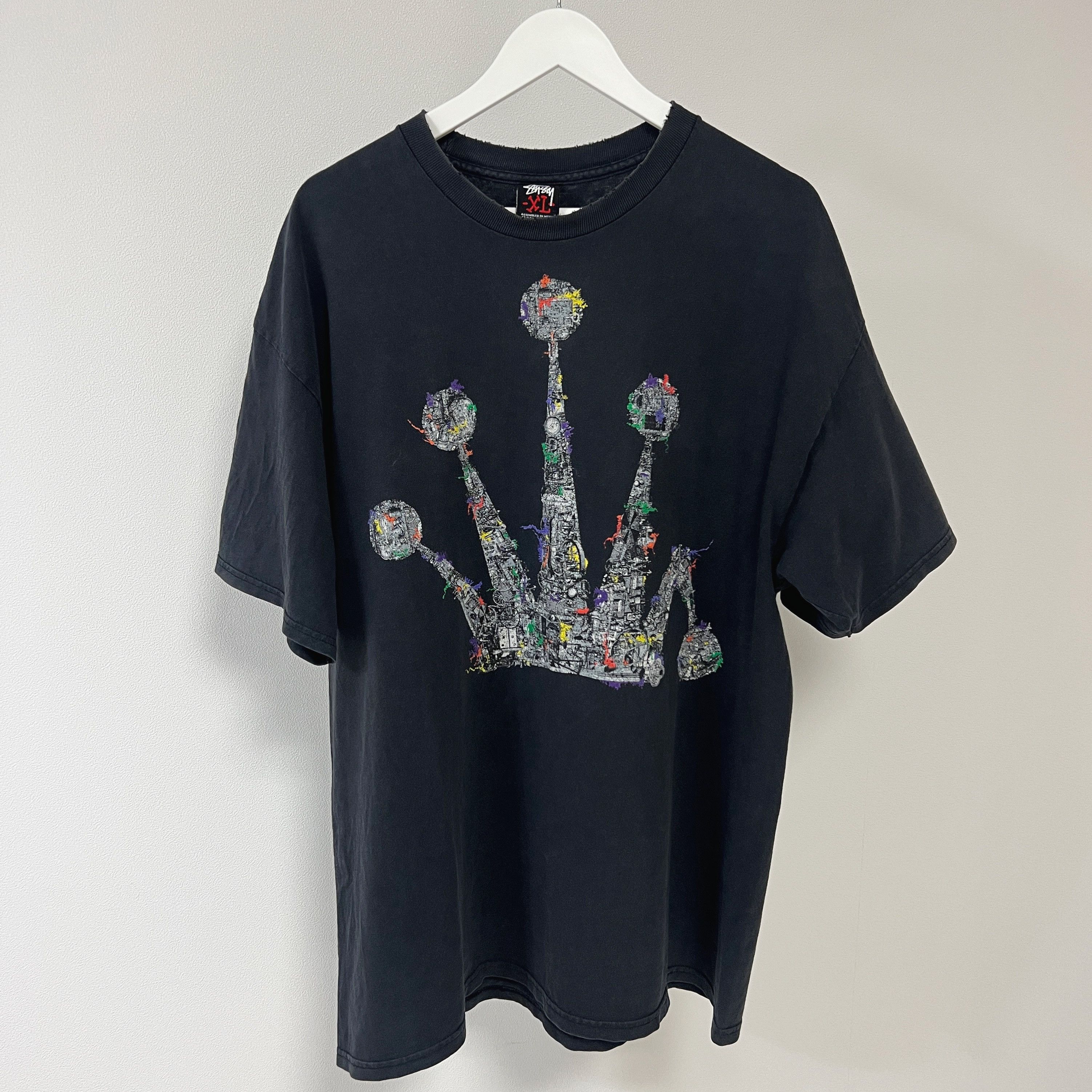 M CROWN KIDS グレー OLD 00s ロンT Y2K STUSSY