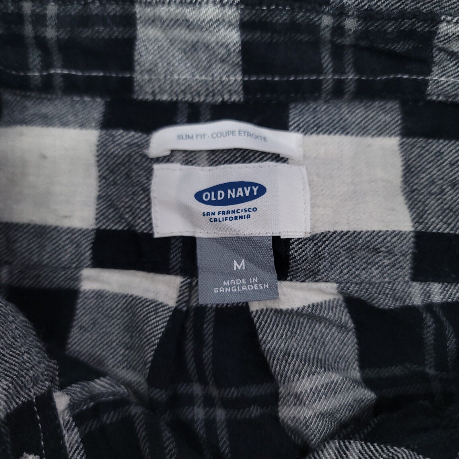 Old Navy Old Navy Buffalo Check Flannel Shirt Men Size Medium M Black Size US M / EU 48-50 / 2 - 3 Thumbnail