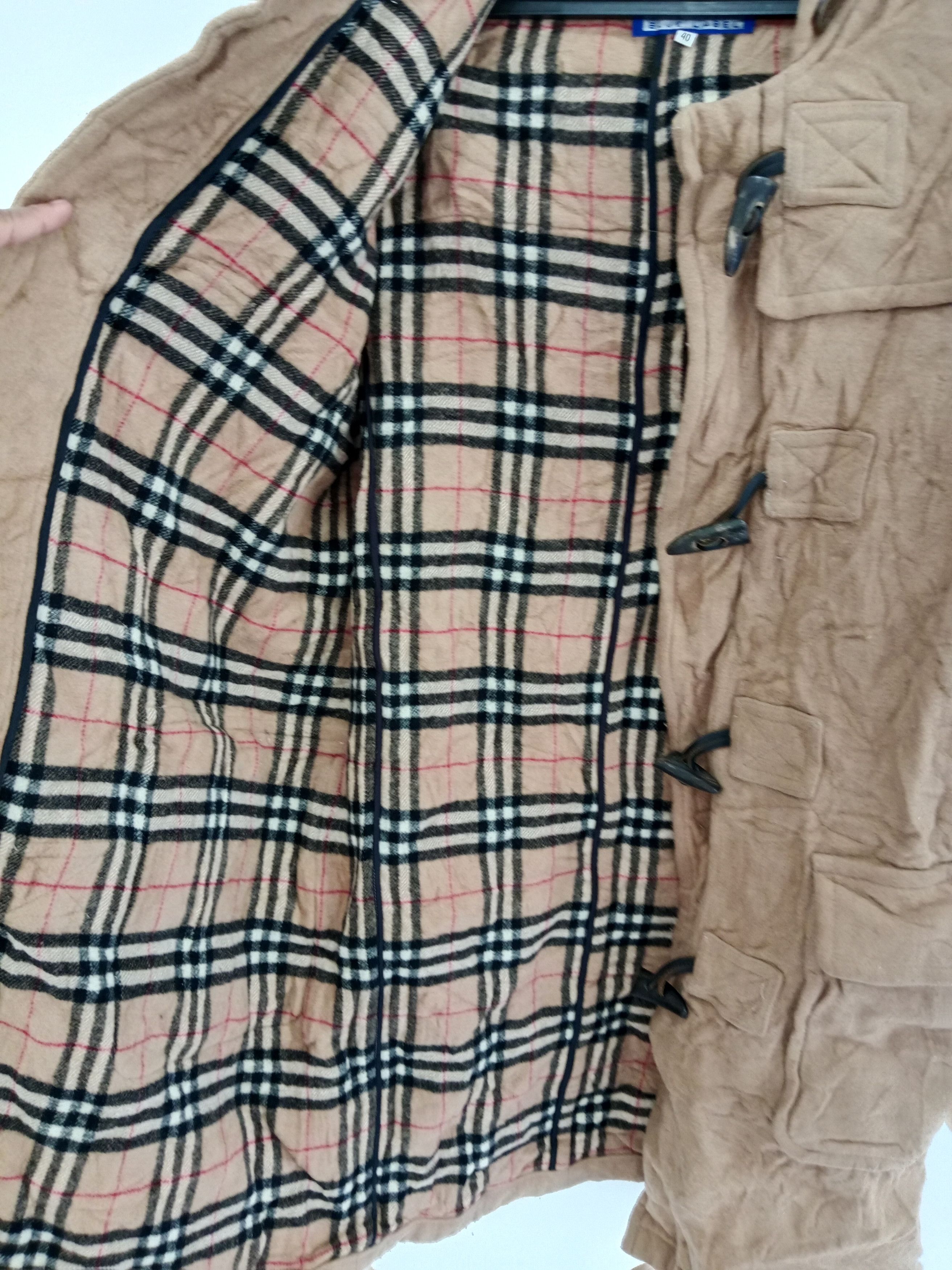 Burberry × Designer Burberrys Blue Label Wool Parka Jacket Size M / US 6-8 / IT 42-44 - 11 Thumbnail