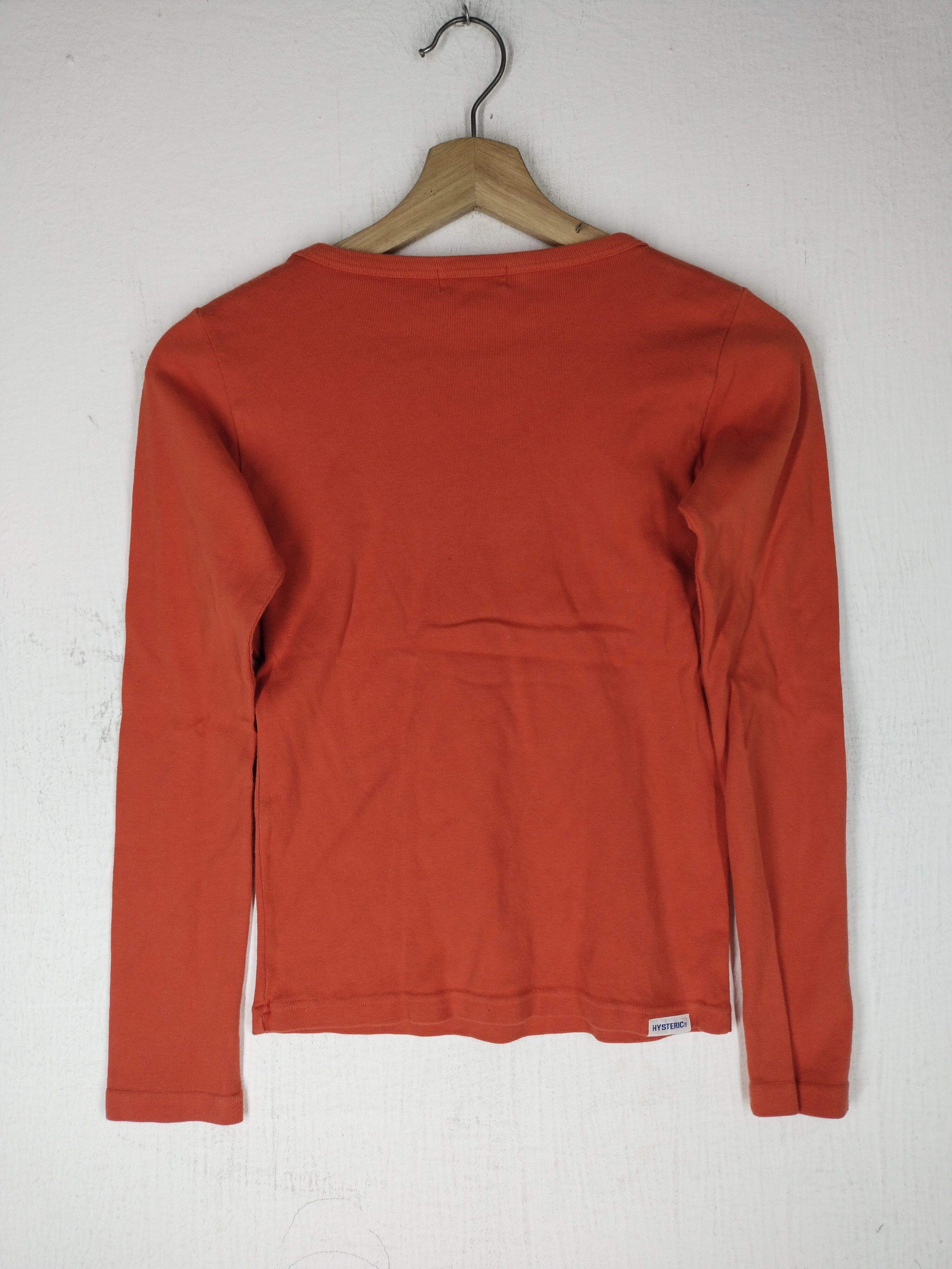 Hysteric Glamour Vtg Hysteric Glamour Spellout Orenge Tee Interested S - M Size S / US 4 / IT 40 - 5 Thumbnail