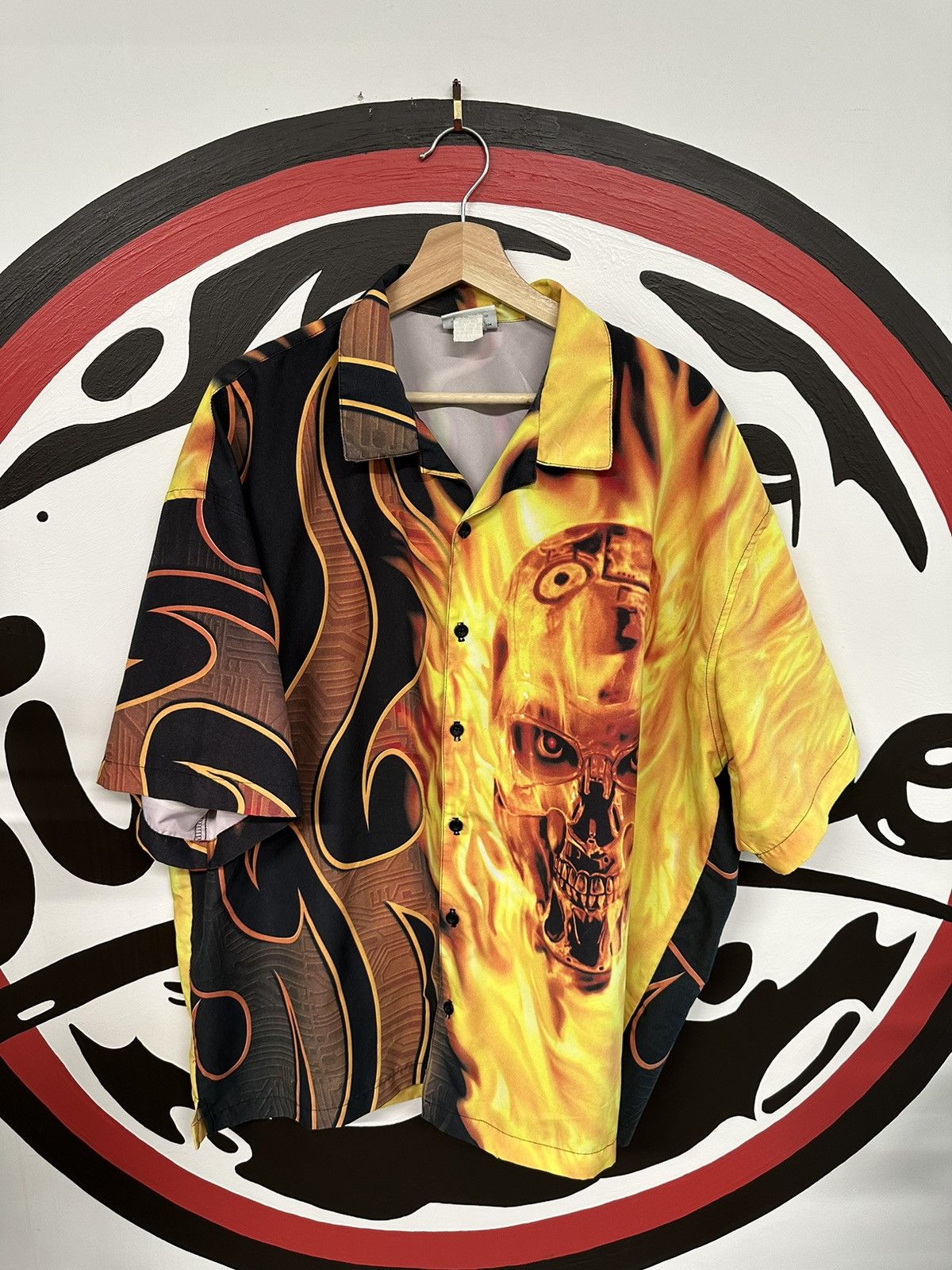 Universal Studios × Vintage Vintage Y2K 00s Universal Studios Terminator 2 Button Up Size US XL / EU 56 / 4 - 1 Thumbnail