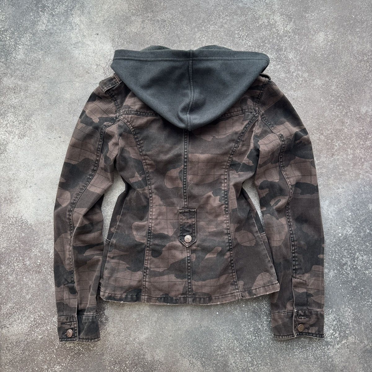 Hysteric Glamour Y2K Grunge Vintage Camo Hooded Jacket Size S / US 4 / IT 40 - 8 Thumbnail