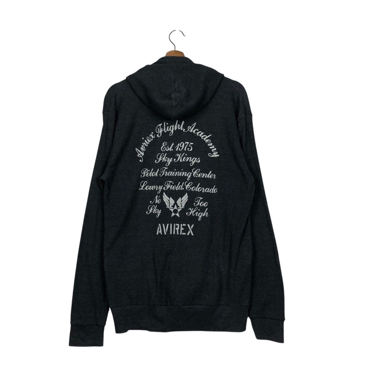Avirex 📌Vintage Hoodie Avirex Pull Over Big Logo Over Print Size US XL / EU 56 / 4 - 9 Thumbnail