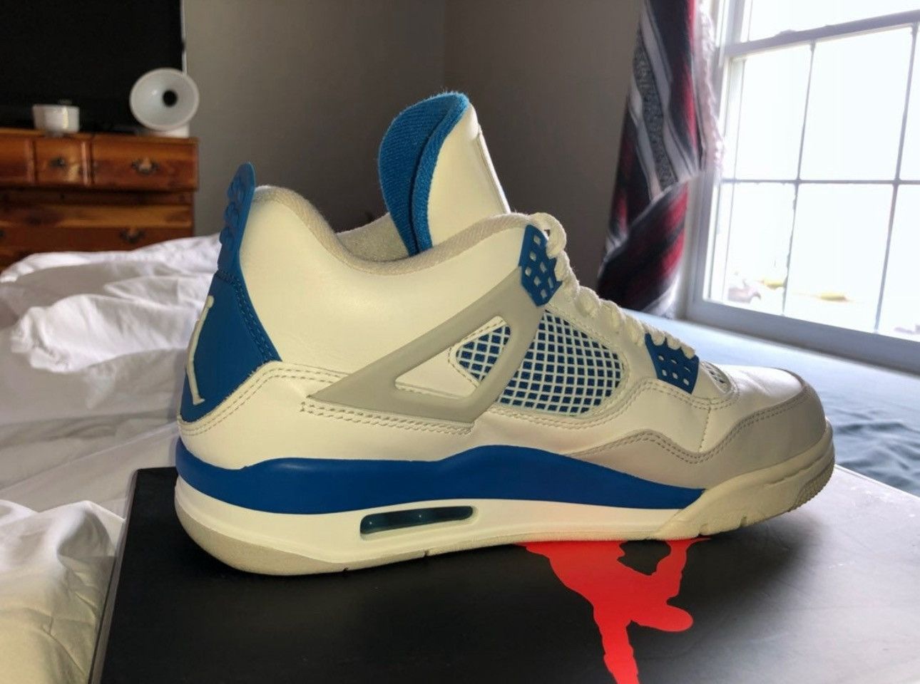 Nike Nike Air Jordan Retro 4 Military Blue Size US 8.5 / EU 41-42 - 8 Thumbnail
