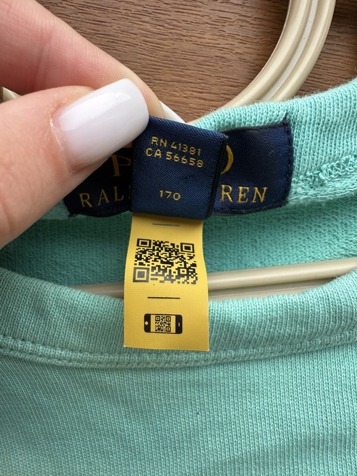 Polo Ralph Lauren Vintage Ralph Lauren Polo Sweatshirt Gradient Teal Ombre Size US XL / EU 56 / 4 - 6 Thumbnail