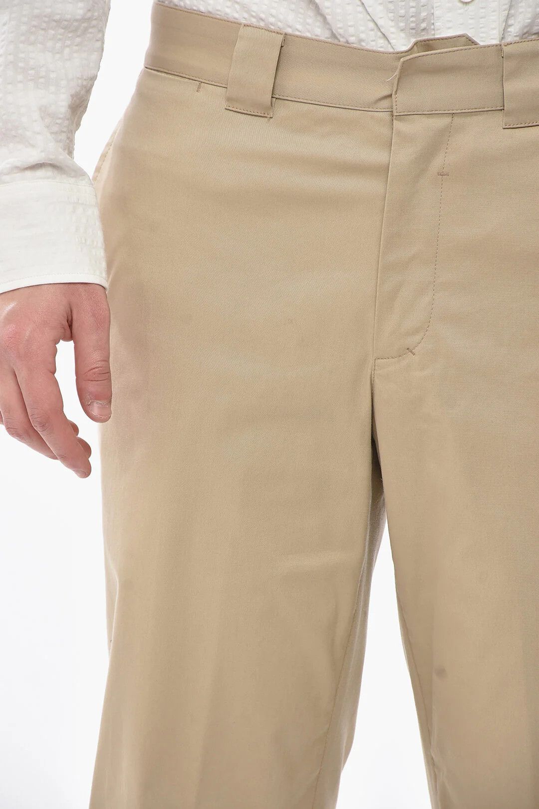 Givenchy og1mm0326 Stretch Cotton Chino Pant in Beige Size US 32 / EU 48 - 3 Thumbnail