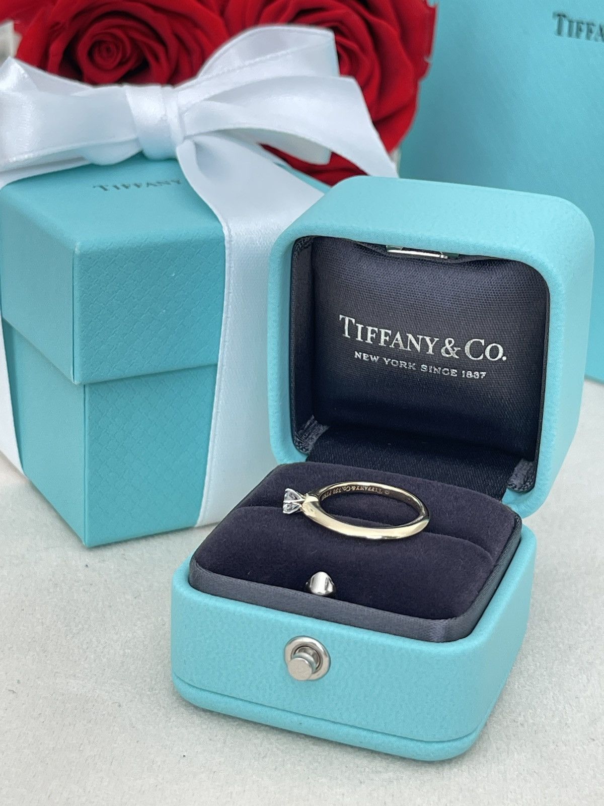 Tiffany & Co. Tiffany & Co. Solitaire YG Diamond Ring .18ct sz 4.5 Size ONE SIZE - 22 Thumbnail